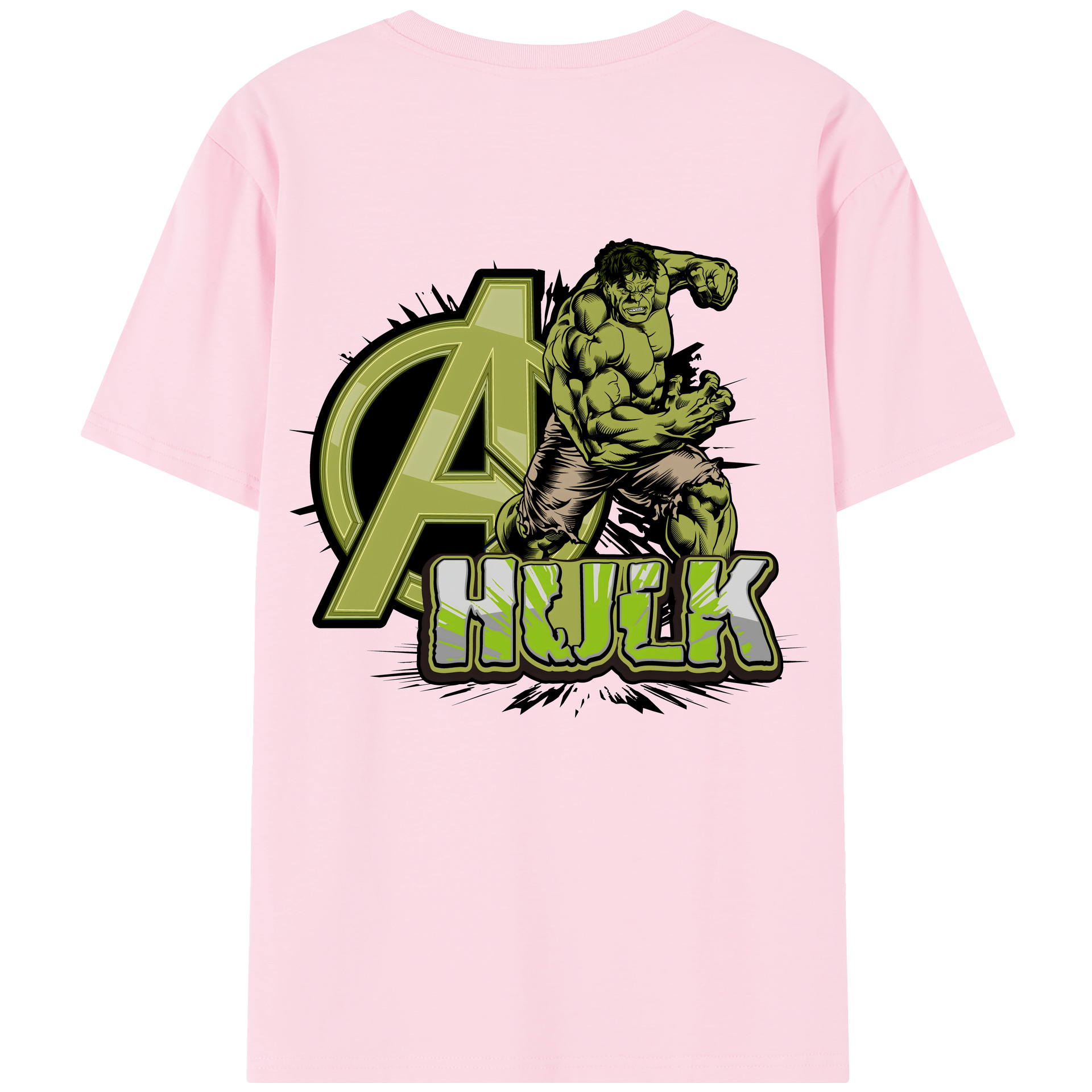 （画像用） アベンジャーズ The Avengers 綿100％半袖Tシャツ（背面プリント）