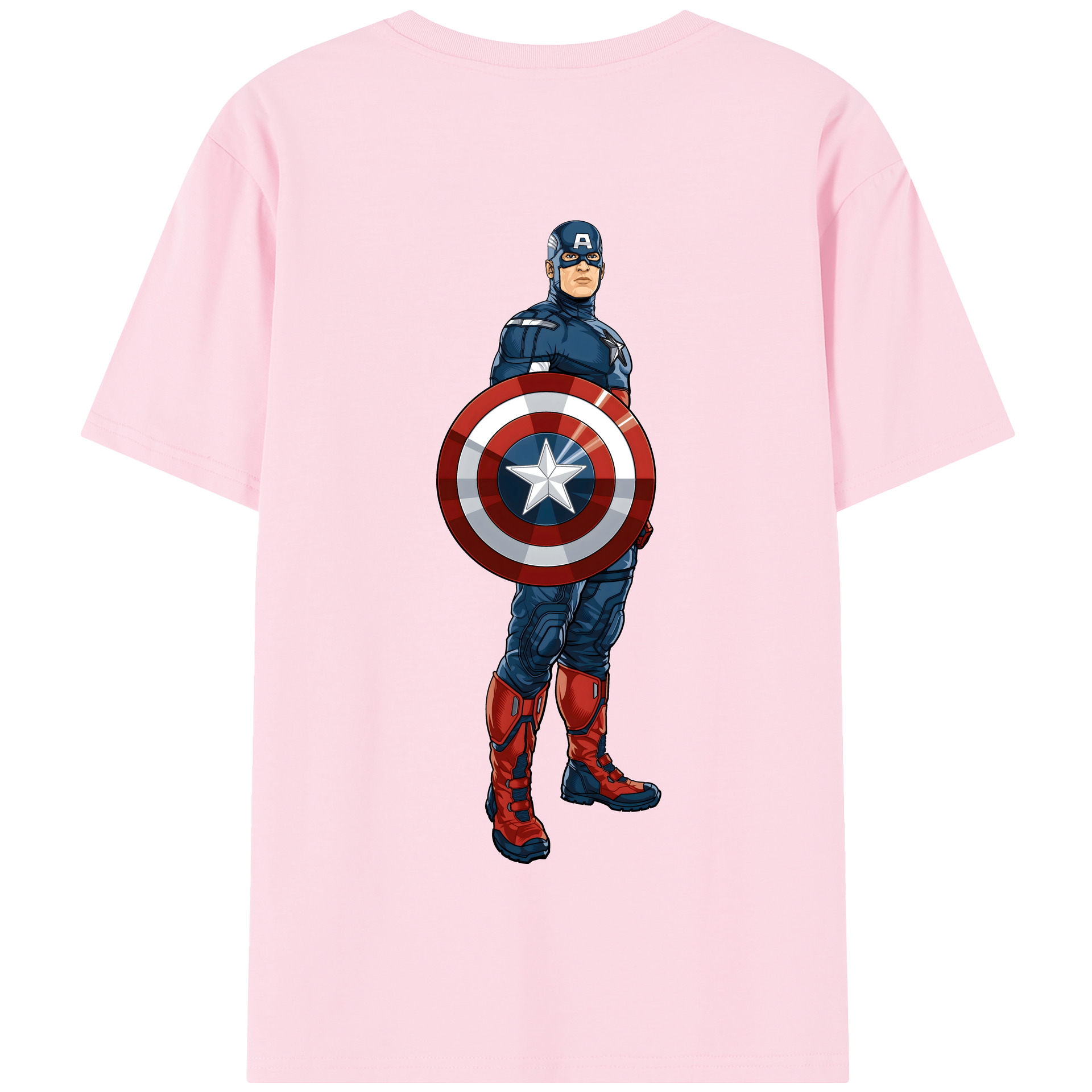 （画像用） アベンジャーズ The Avengers 綿100％半袖Tシャツ（背面プリント）