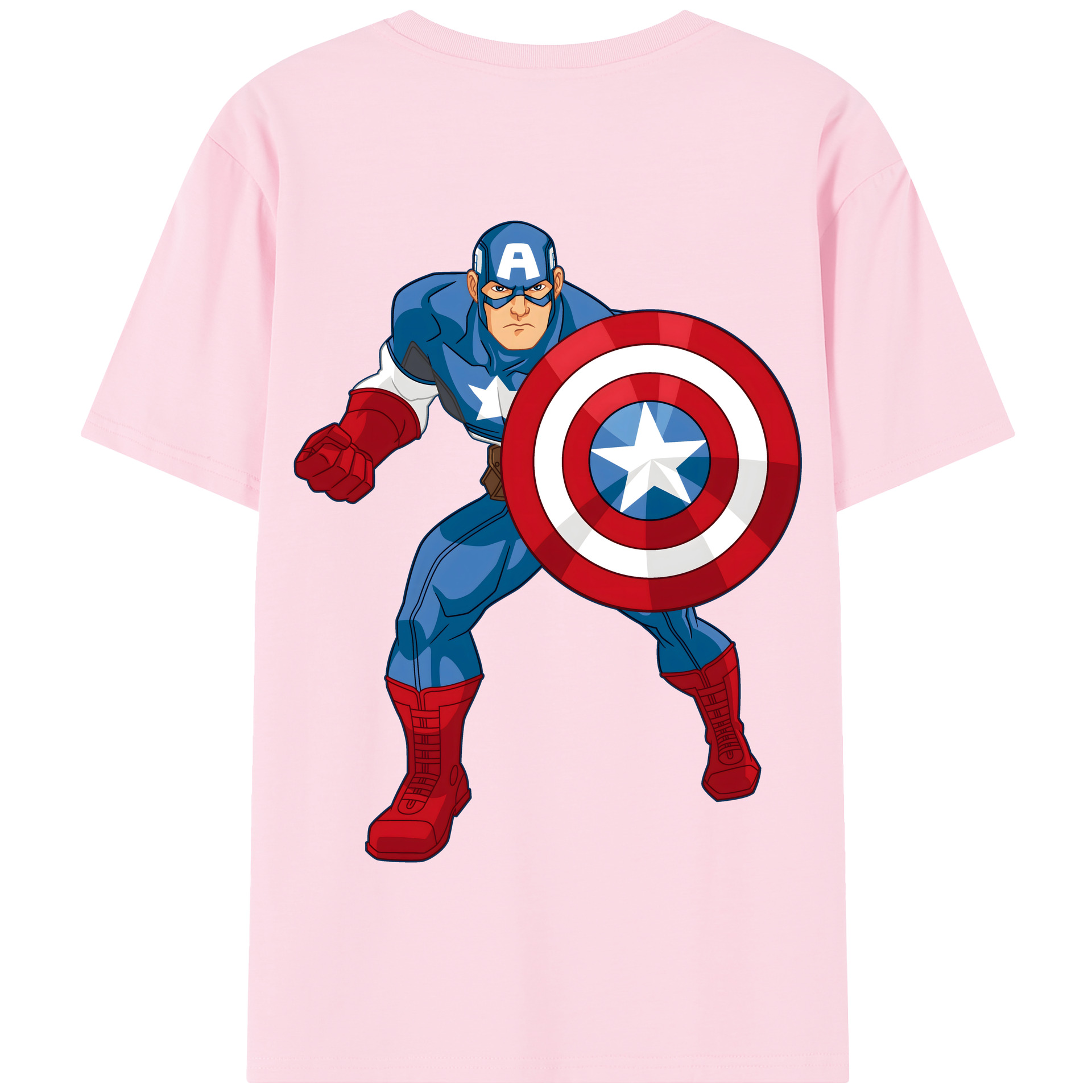 （画像用） アベンジャーズ The Avengers 綿100％半袖Tシャツ（背面プリント）