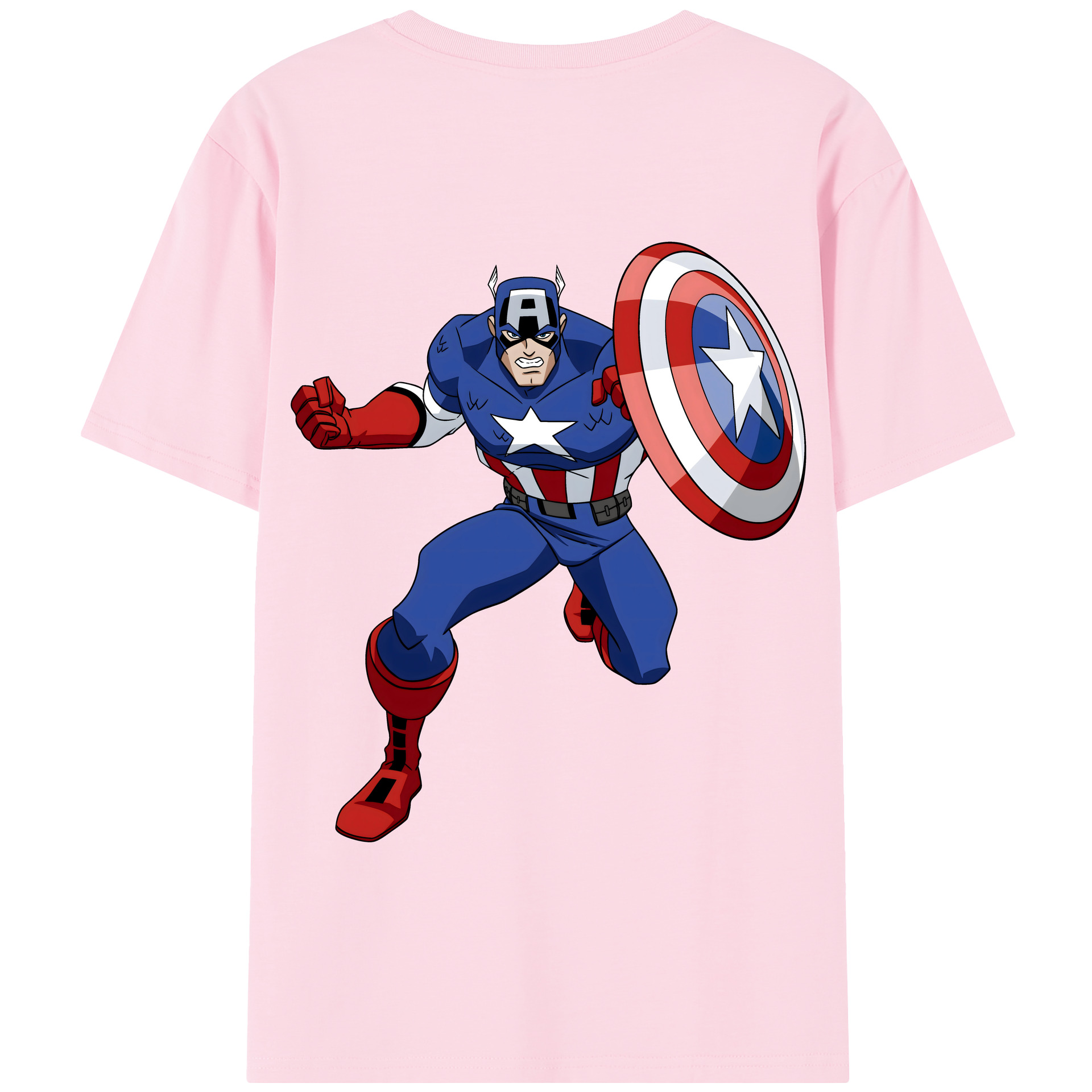 （画像用） アベンジャーズ The Avengers 綿100％半袖Tシャツ（背面プリント）