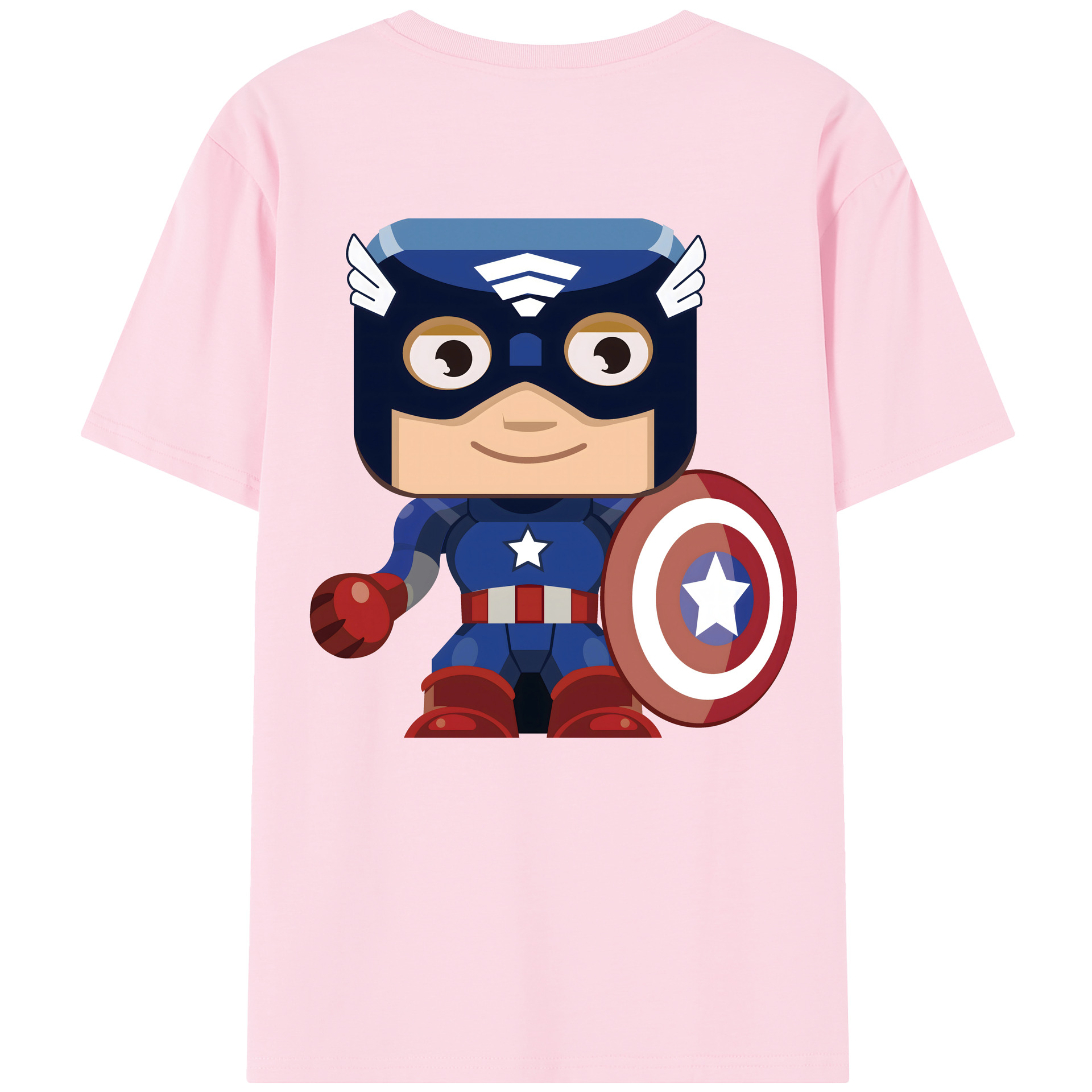 （画像用） アベンジャーズ The Avengers 綿100％半袖Tシャツ（背面プリント）