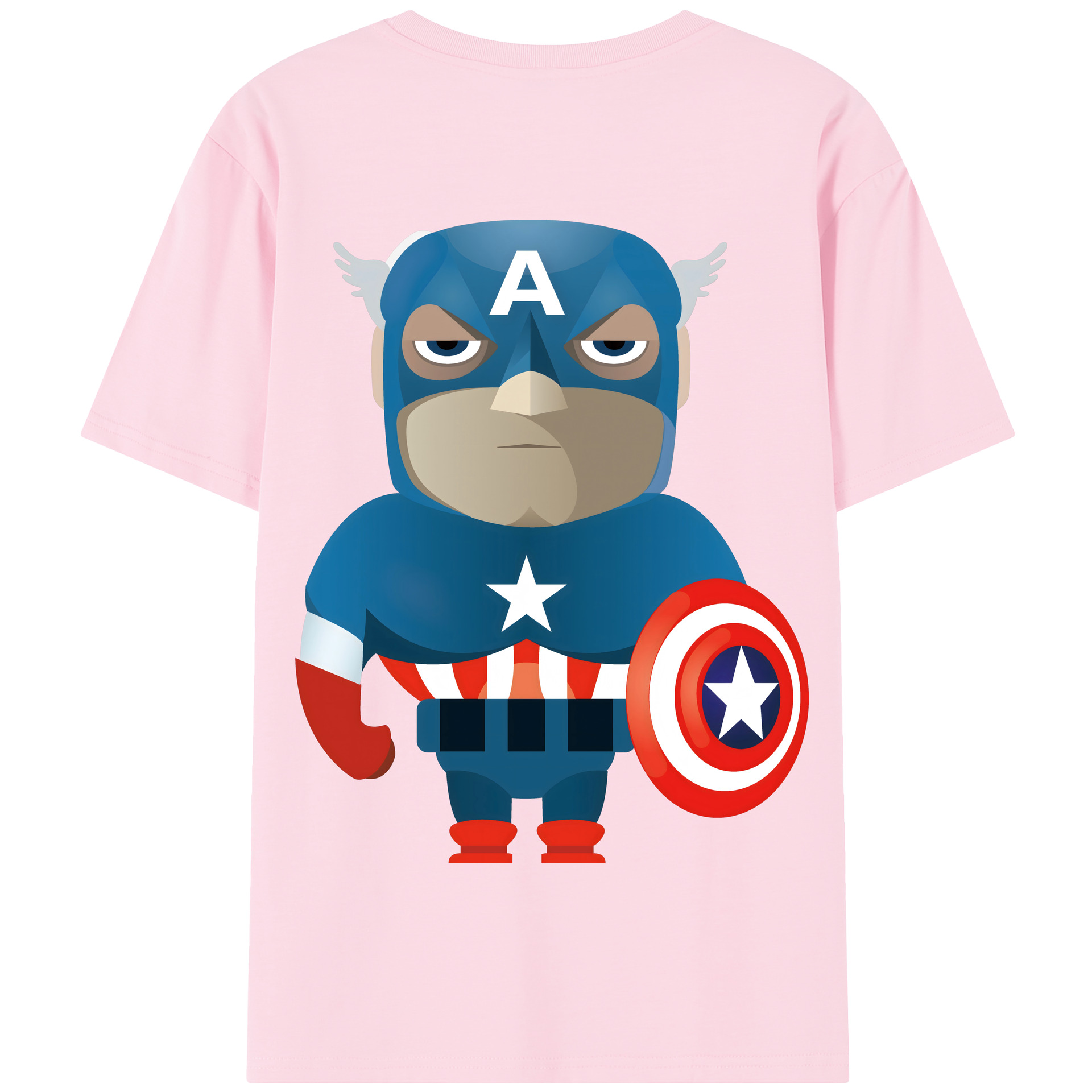 （画像用） アベンジャーズ The Avengers 綿100％半袖Tシャツ（背面プリント）