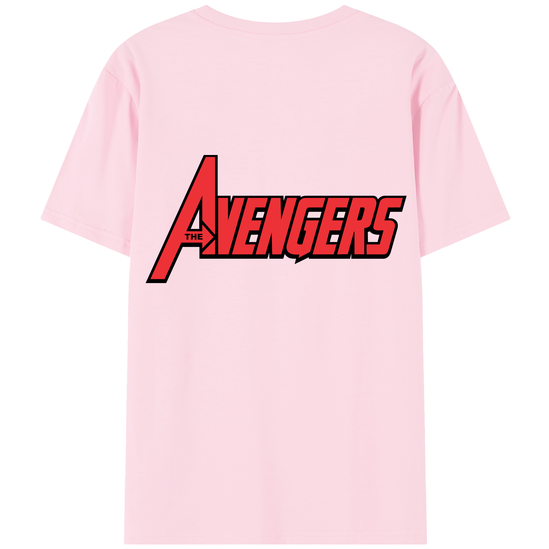 （画像用） アベンジャーズ The Avengers 綿100％半袖Tシャツ（背面プリント）