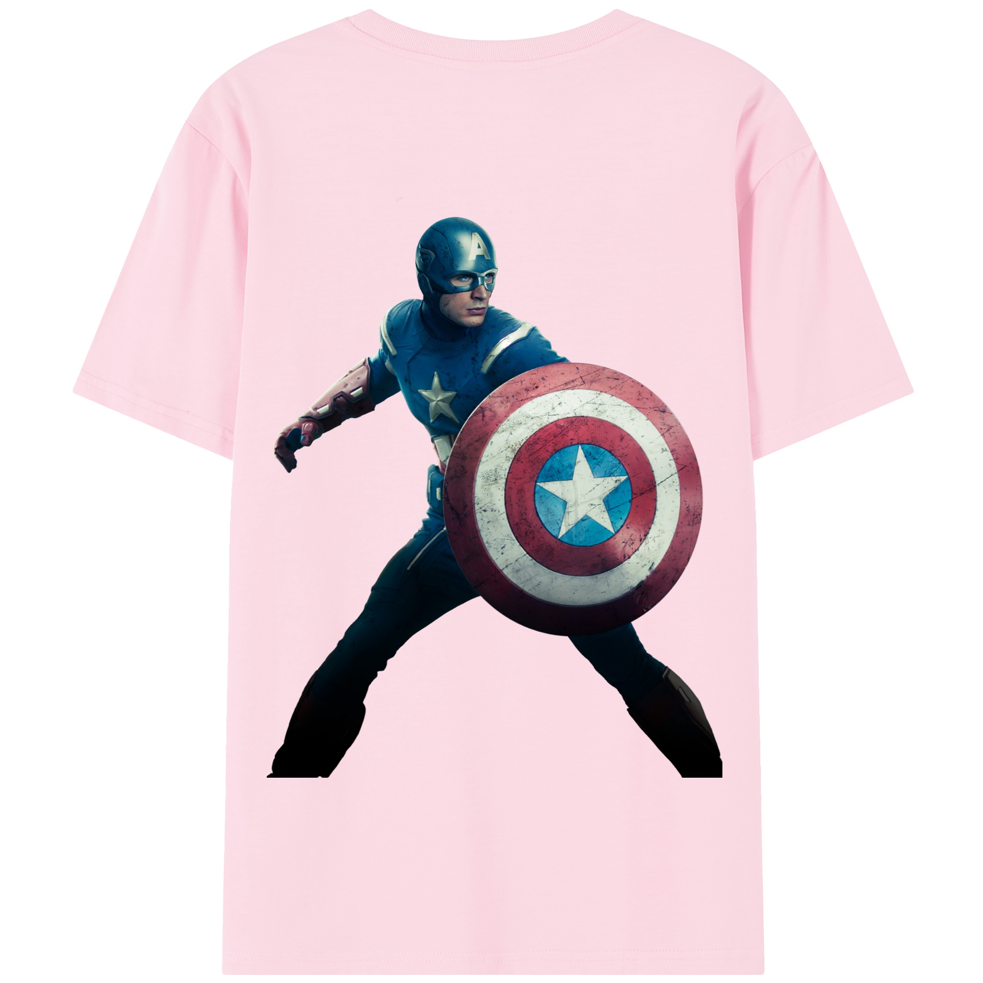 （画像用） アベンジャーズ The Avengers 綿100％半袖Tシャツ（背面プリント）