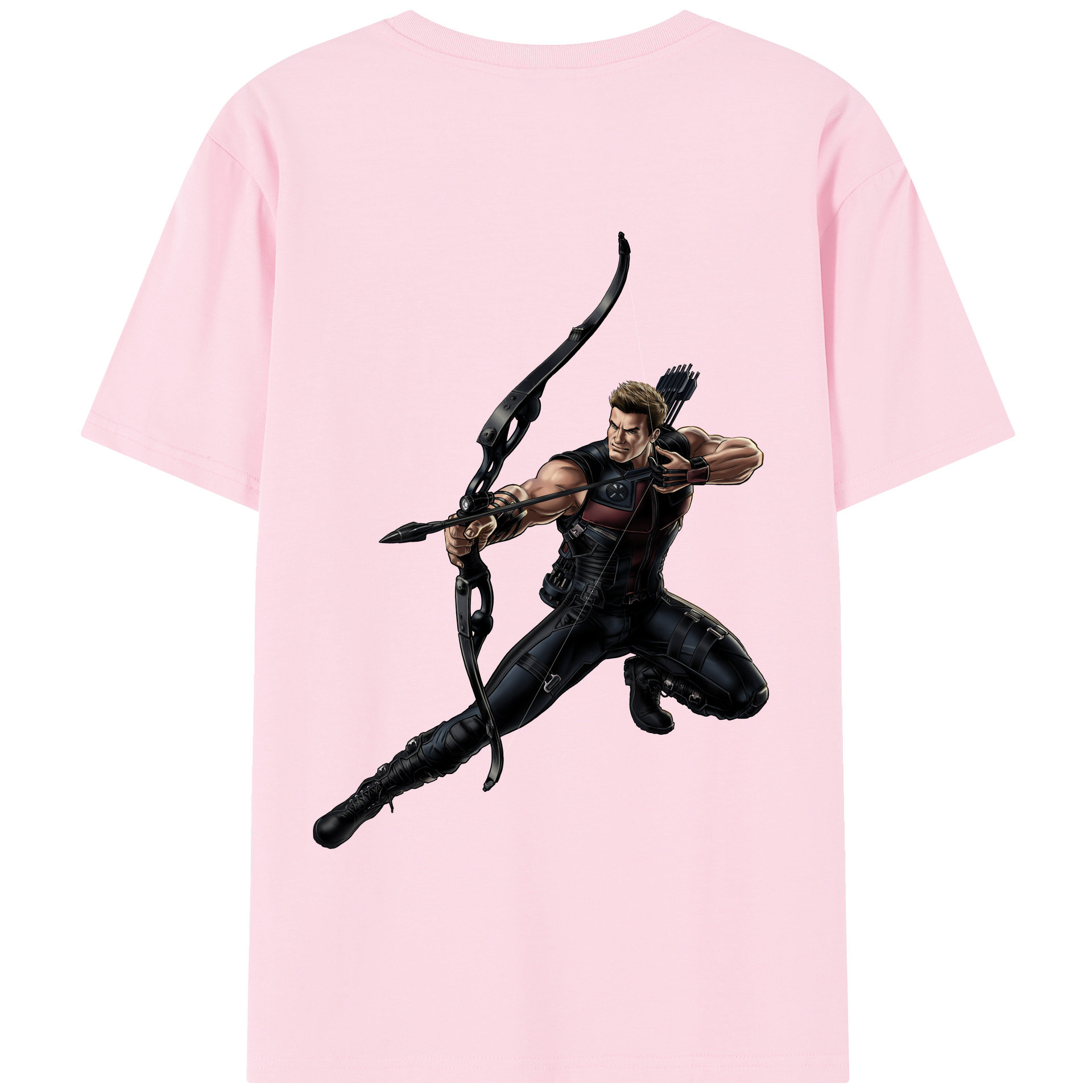（画像用） アベンジャーズ The Avengers 綿100％半袖Tシャツ（背面プリント）