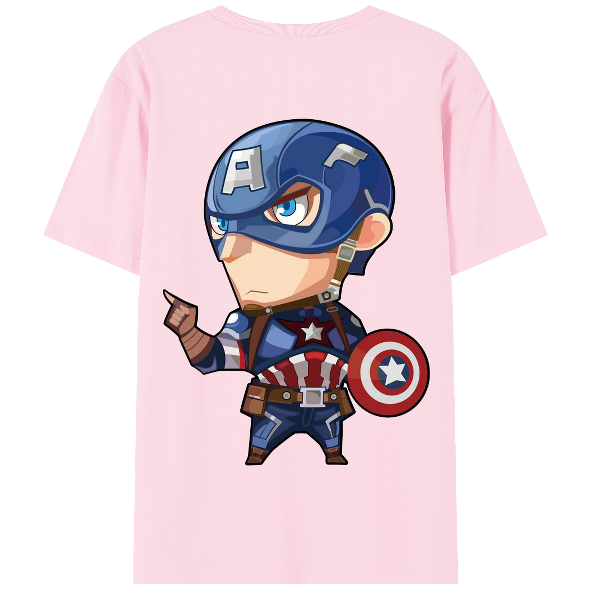 （画像用） アベンジャーズ The Avengers 綿100％半袖Tシャツ（背面プリント）