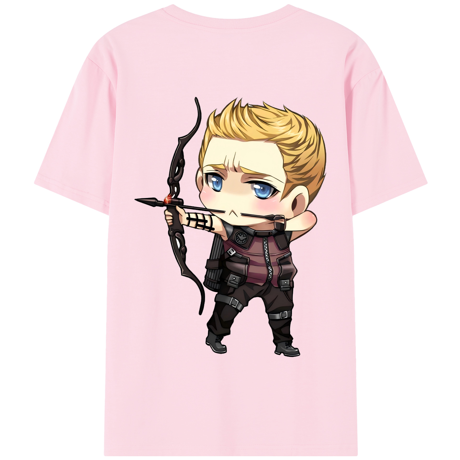 （画像用） アベンジャーズ The Avengers 綿100％半袖Tシャツ（背面プリント）