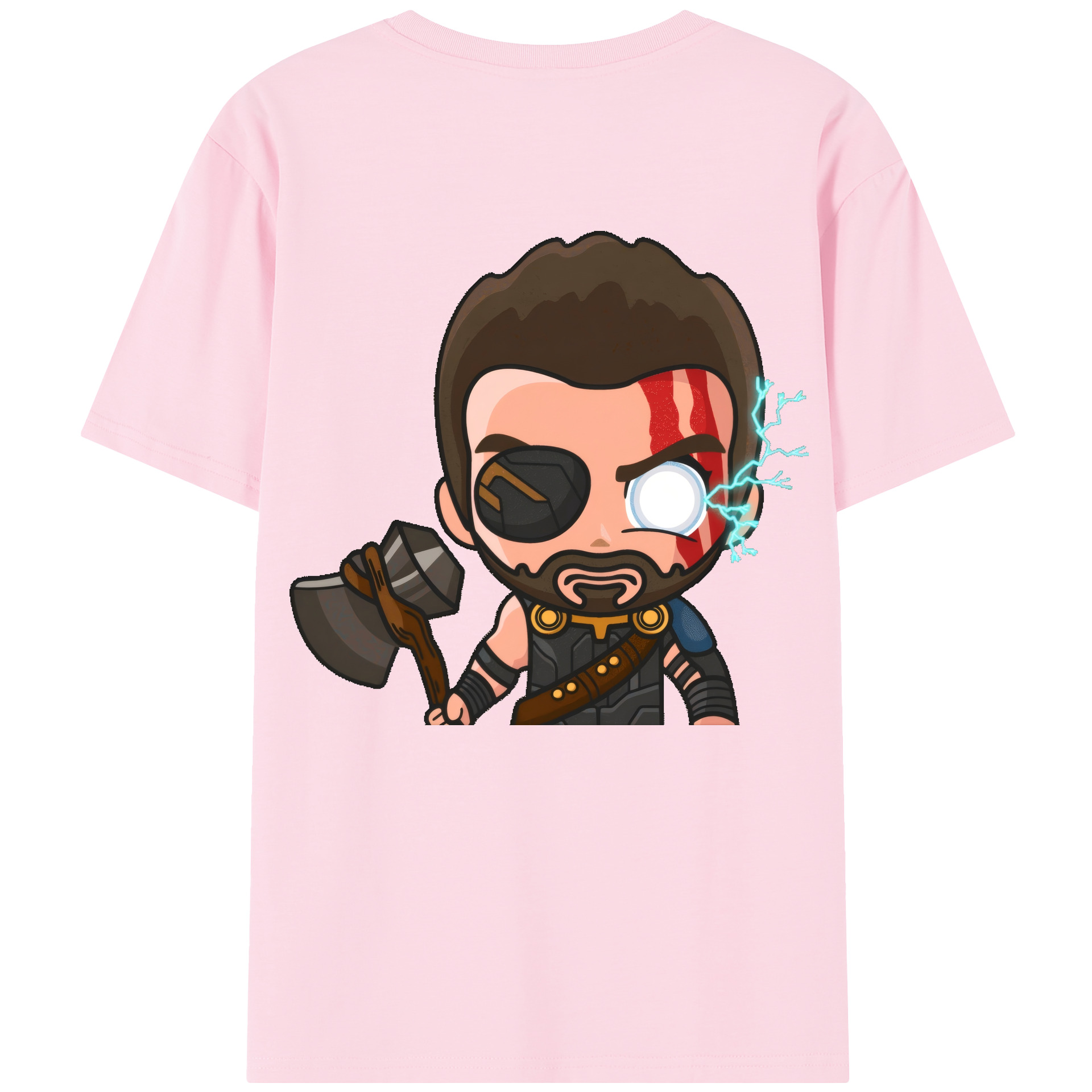 （画像用） アベンジャーズ The Avengers 綿100％半袖Tシャツ（背面プリント）