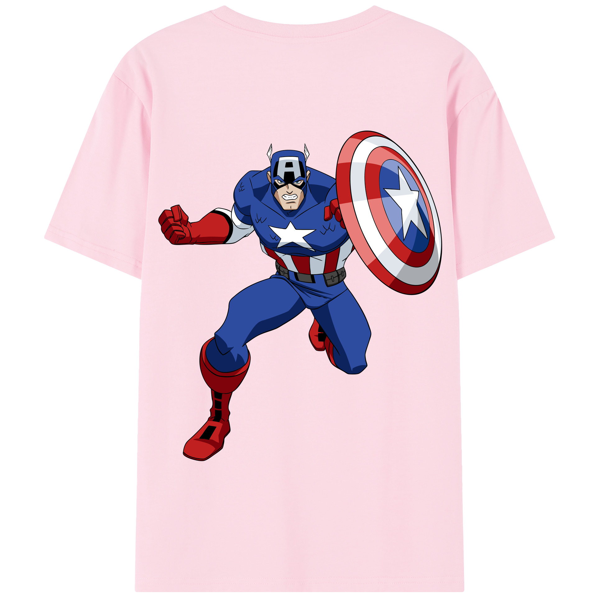 （画像用） アベンジャーズ The Avengers 綿100％半袖Tシャツ（背面プリント）