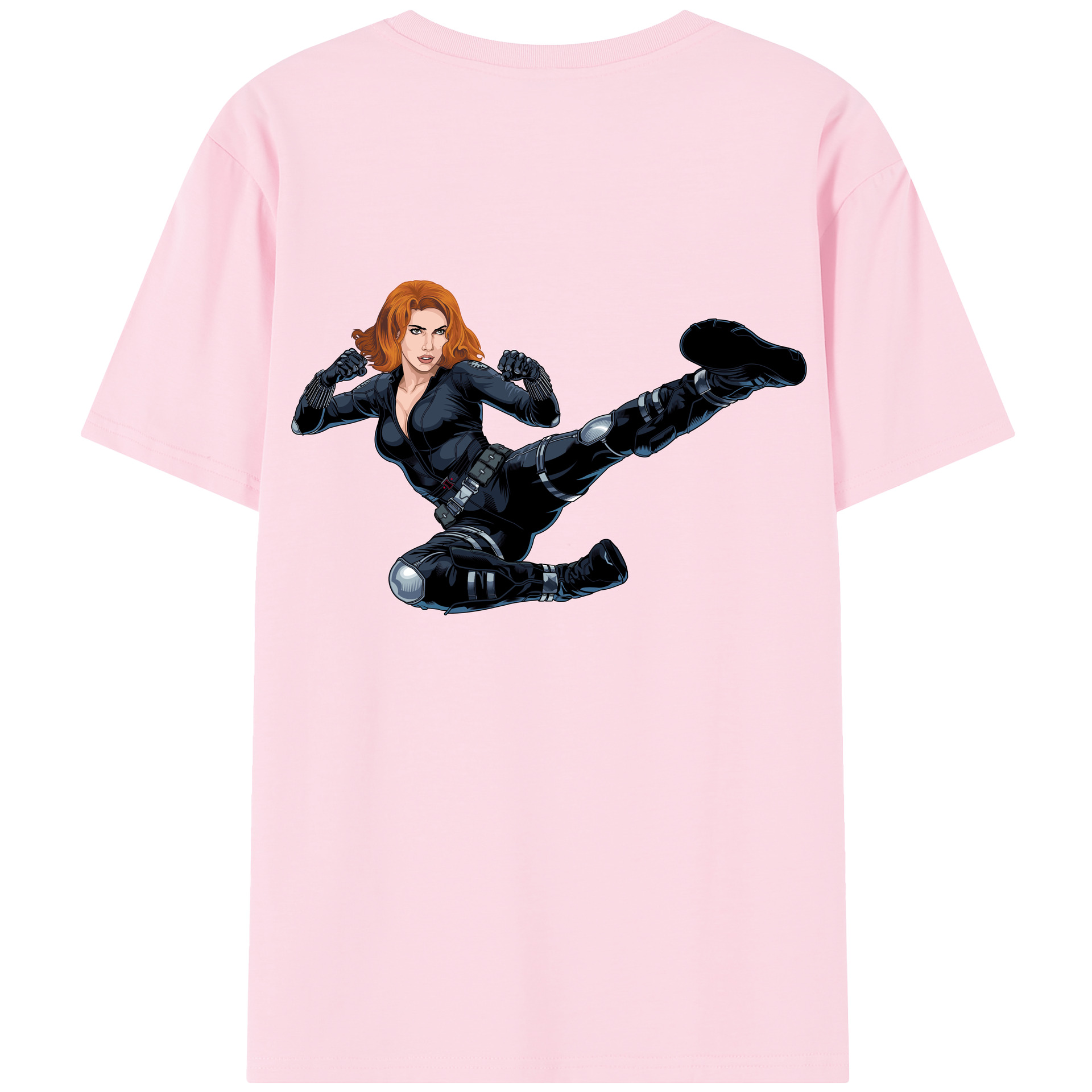 （画像用） アベンジャーズ The Avengers 綿100％半袖Tシャツ（背面プリント）