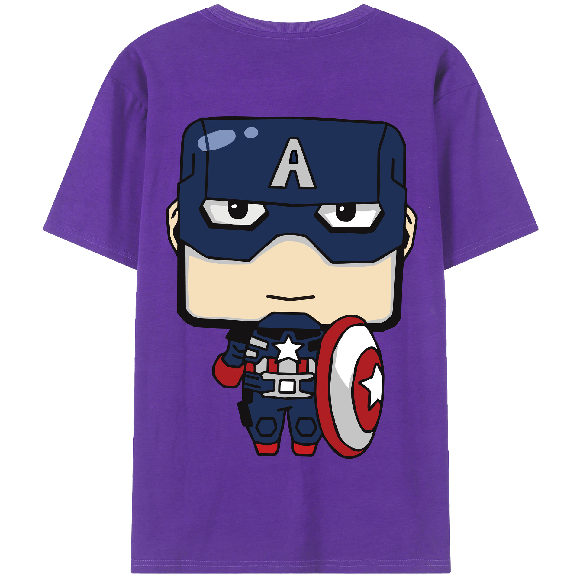 （画像用） アベンジャーズ The Avengers 綿100％半袖Tシャツ（背面プリント）