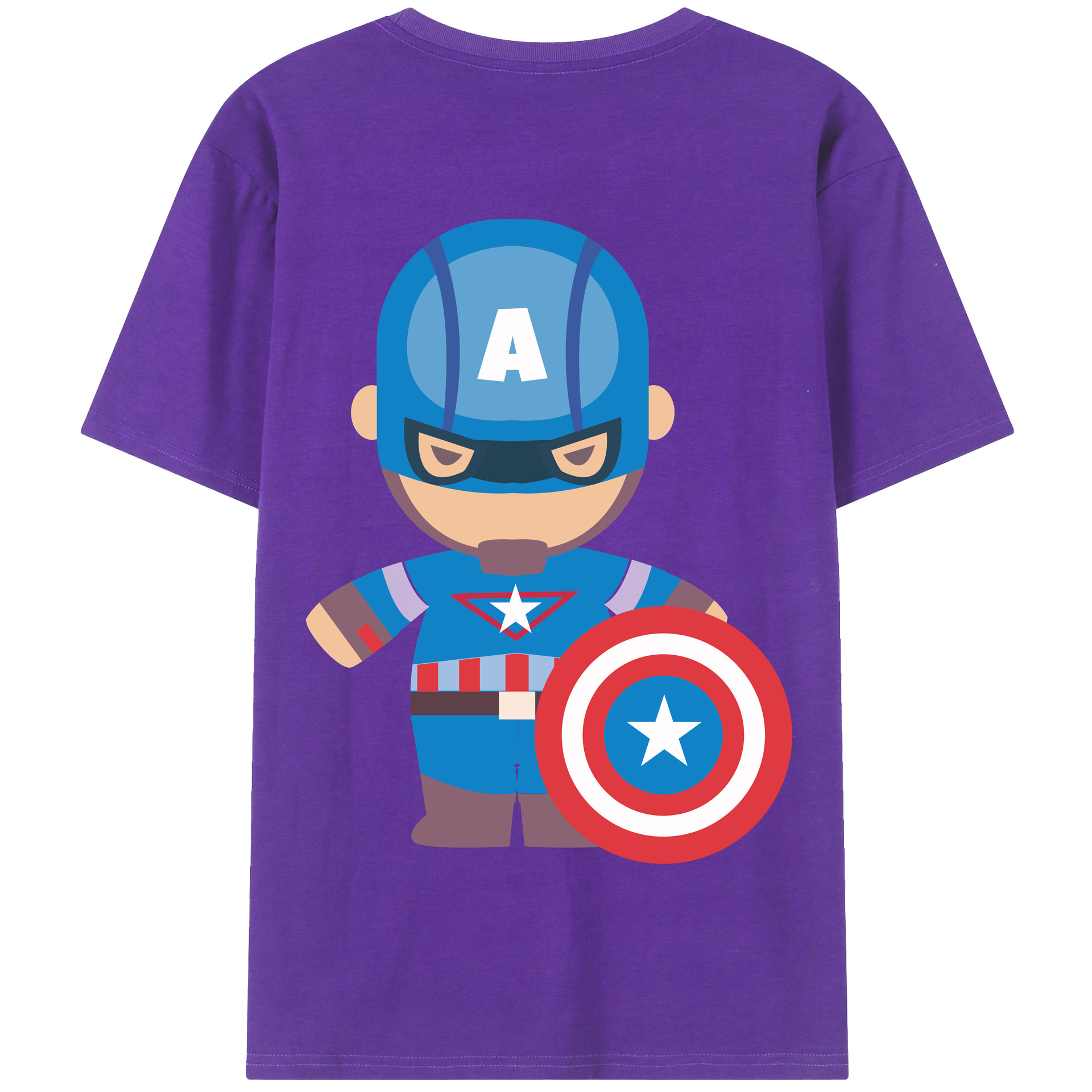 （画像用） アベンジャーズ The Avengers 綿100％半袖Tシャツ（背面プリント）