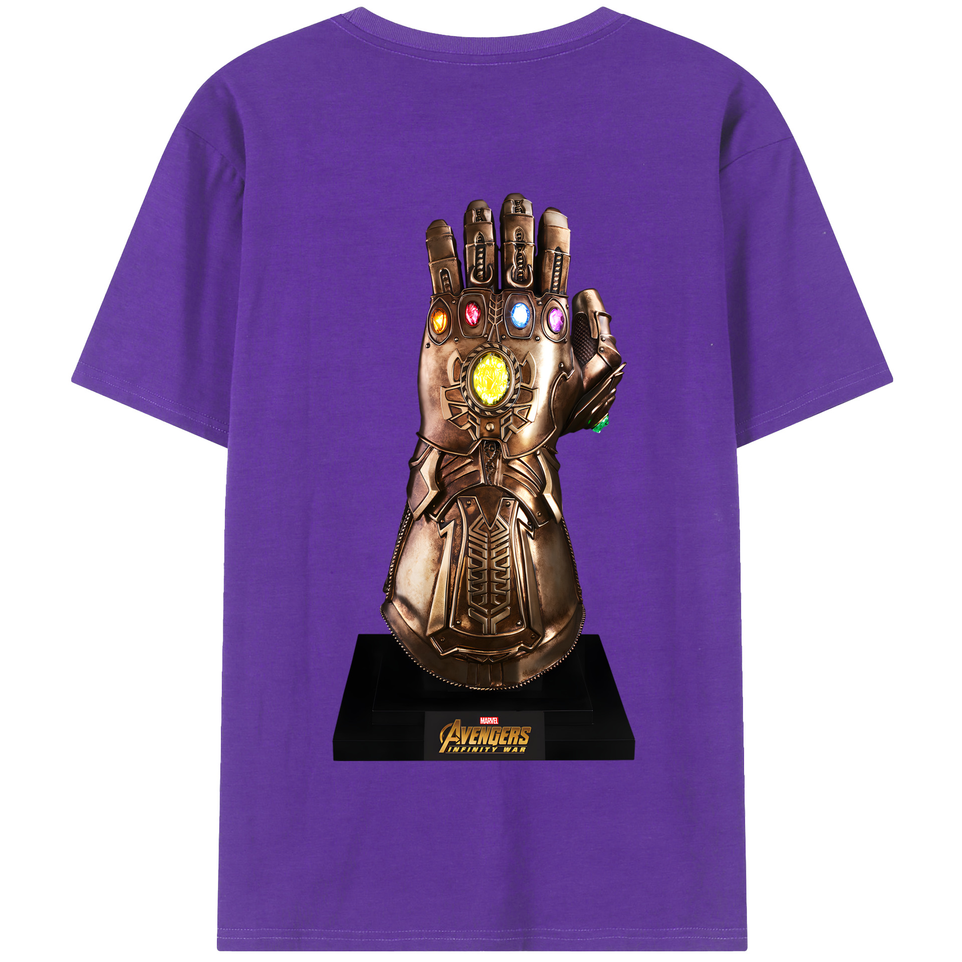 （画像用） アベンジャーズ The Avengers 綿100％半袖Tシャツ（背面プリント）