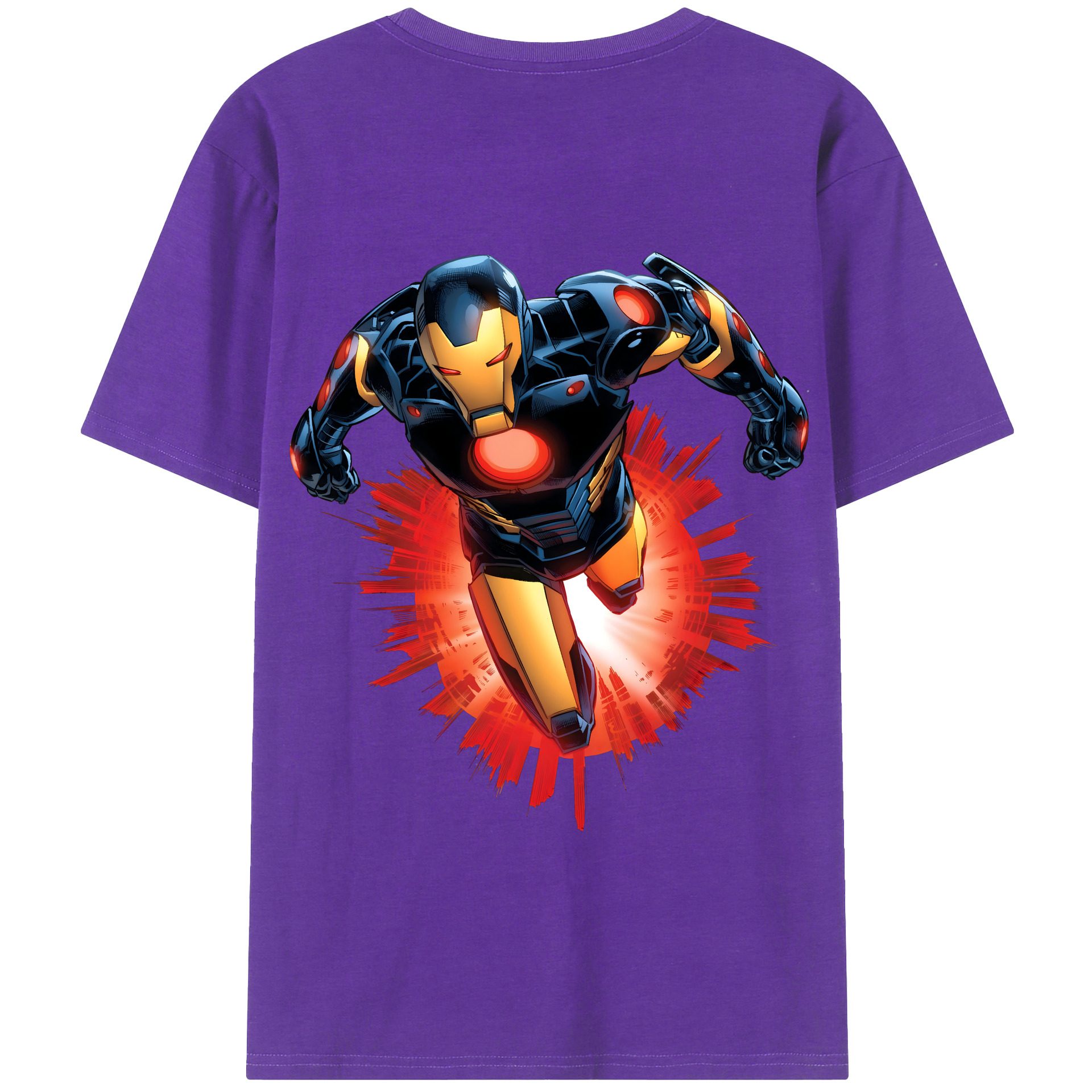 （画像用） アベンジャーズ The Avengers 綿100％半袖Tシャツ（背面プリント）