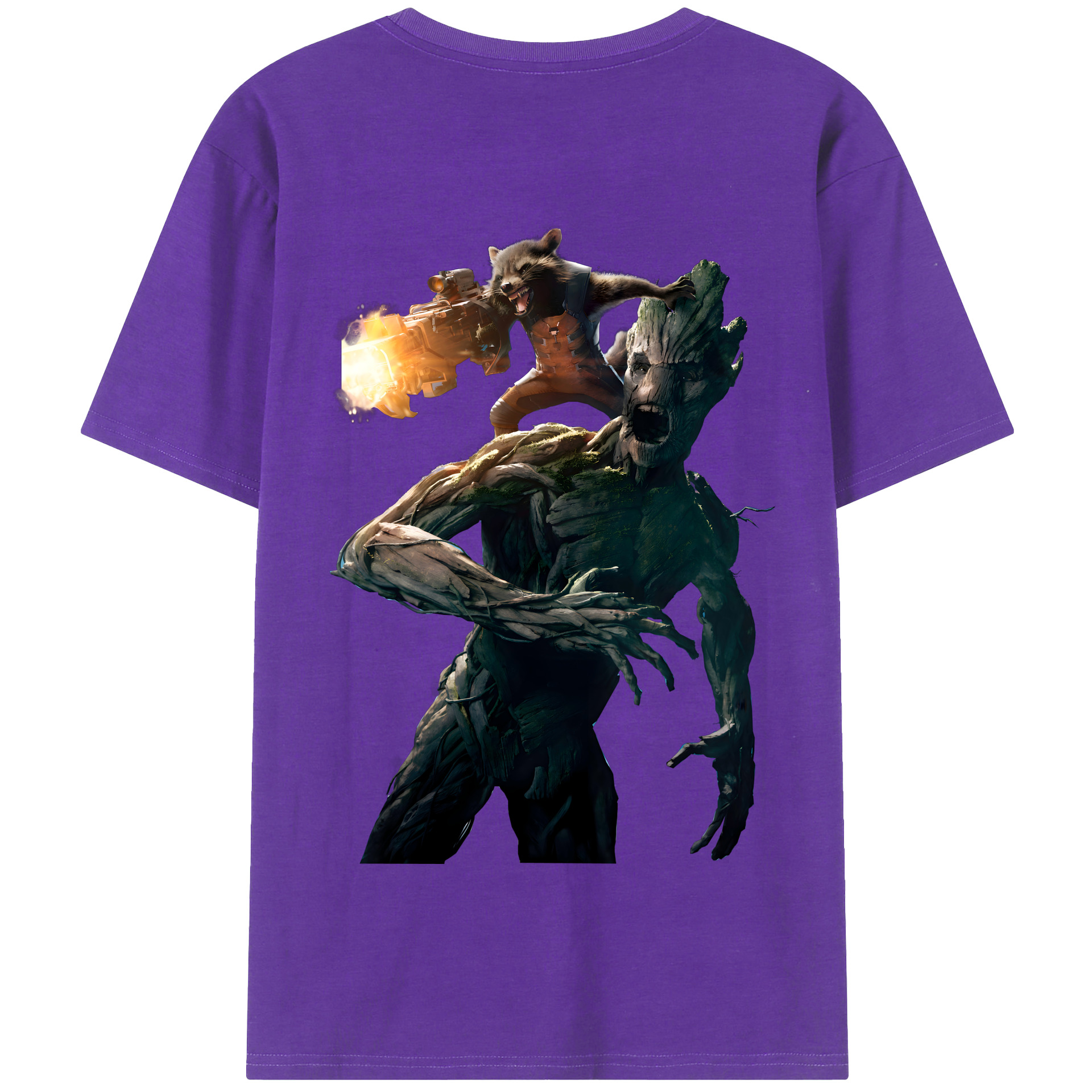（画像用） アベンジャーズ The Avengers 綿100％半袖Tシャツ（背面プリント）