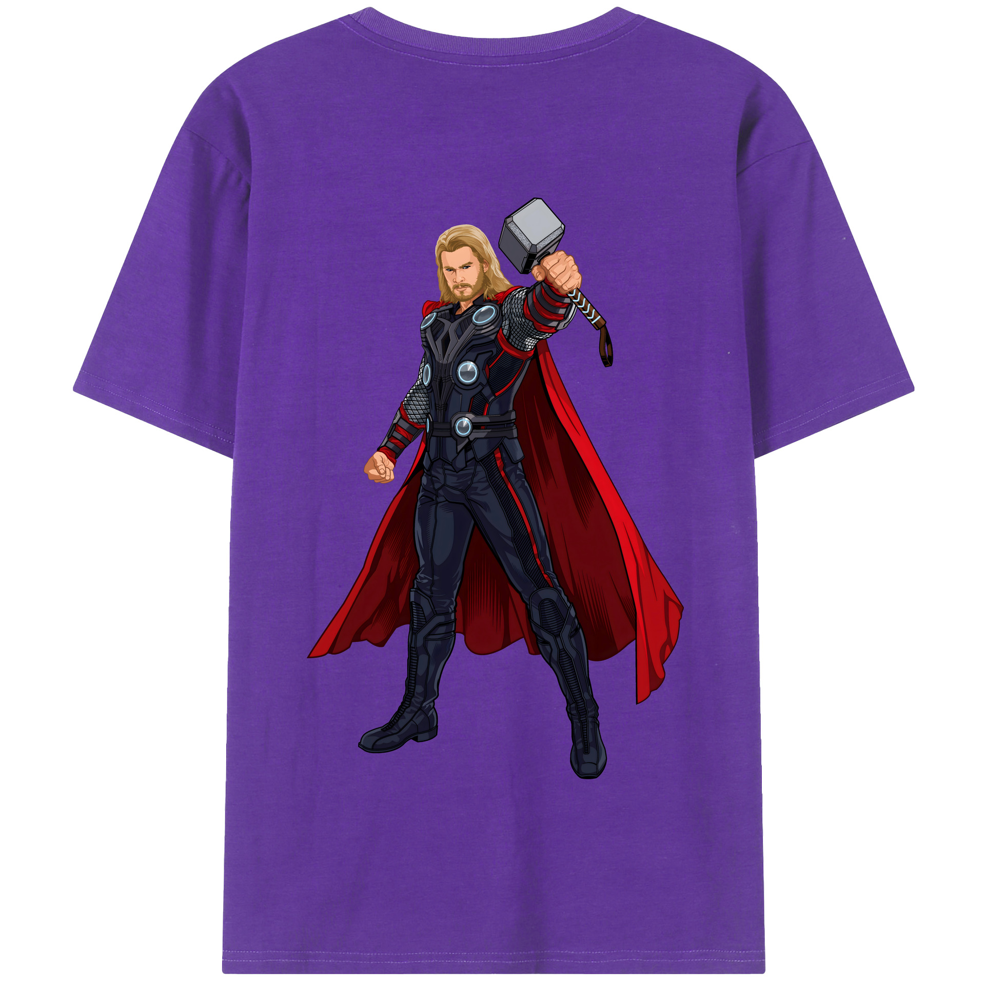 （画像用） アベンジャーズ The Avengers 綿100％半袖Tシャツ（背面プリント）