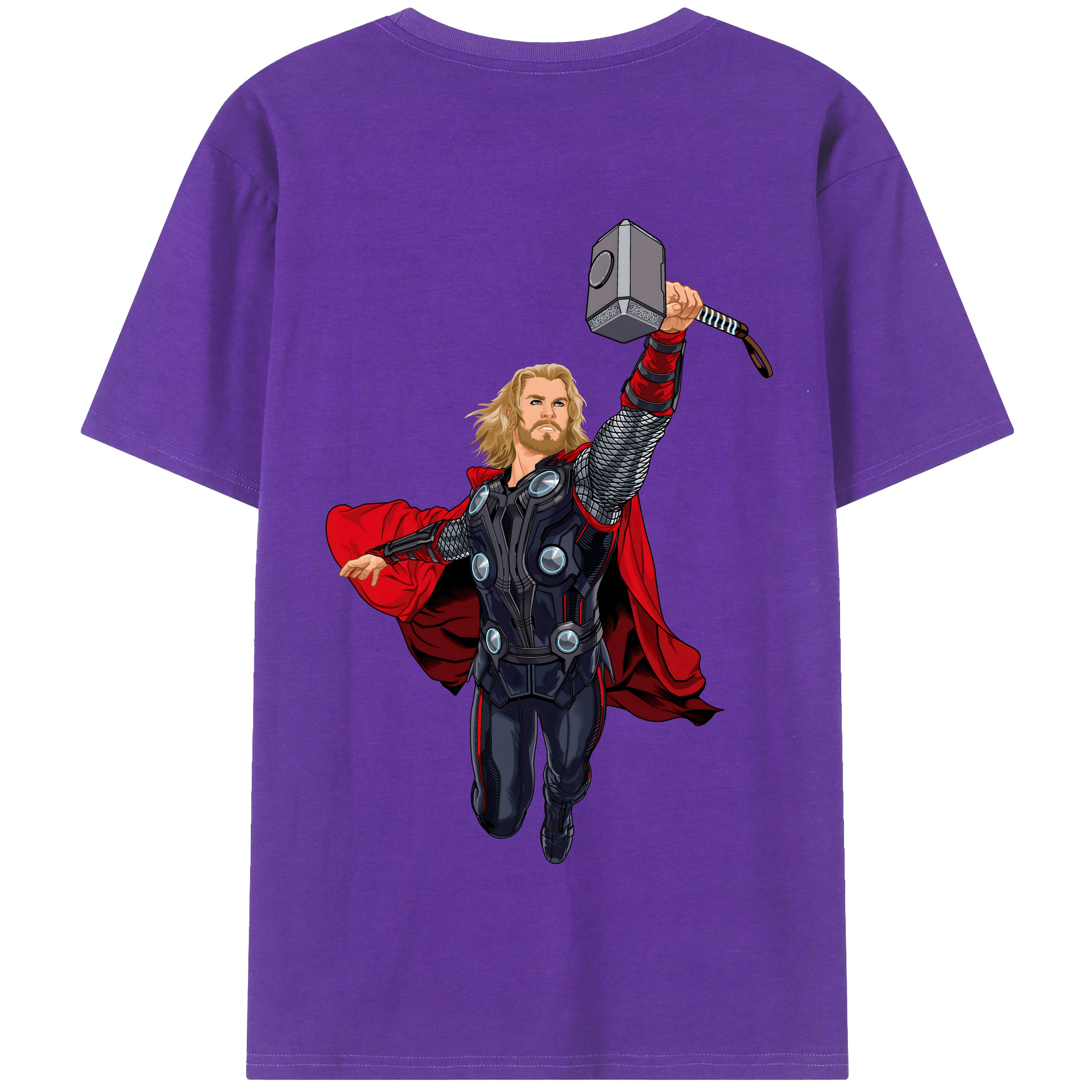 （画像用） アベンジャーズ The Avengers 綿100％半袖Tシャツ（背面プリント）
