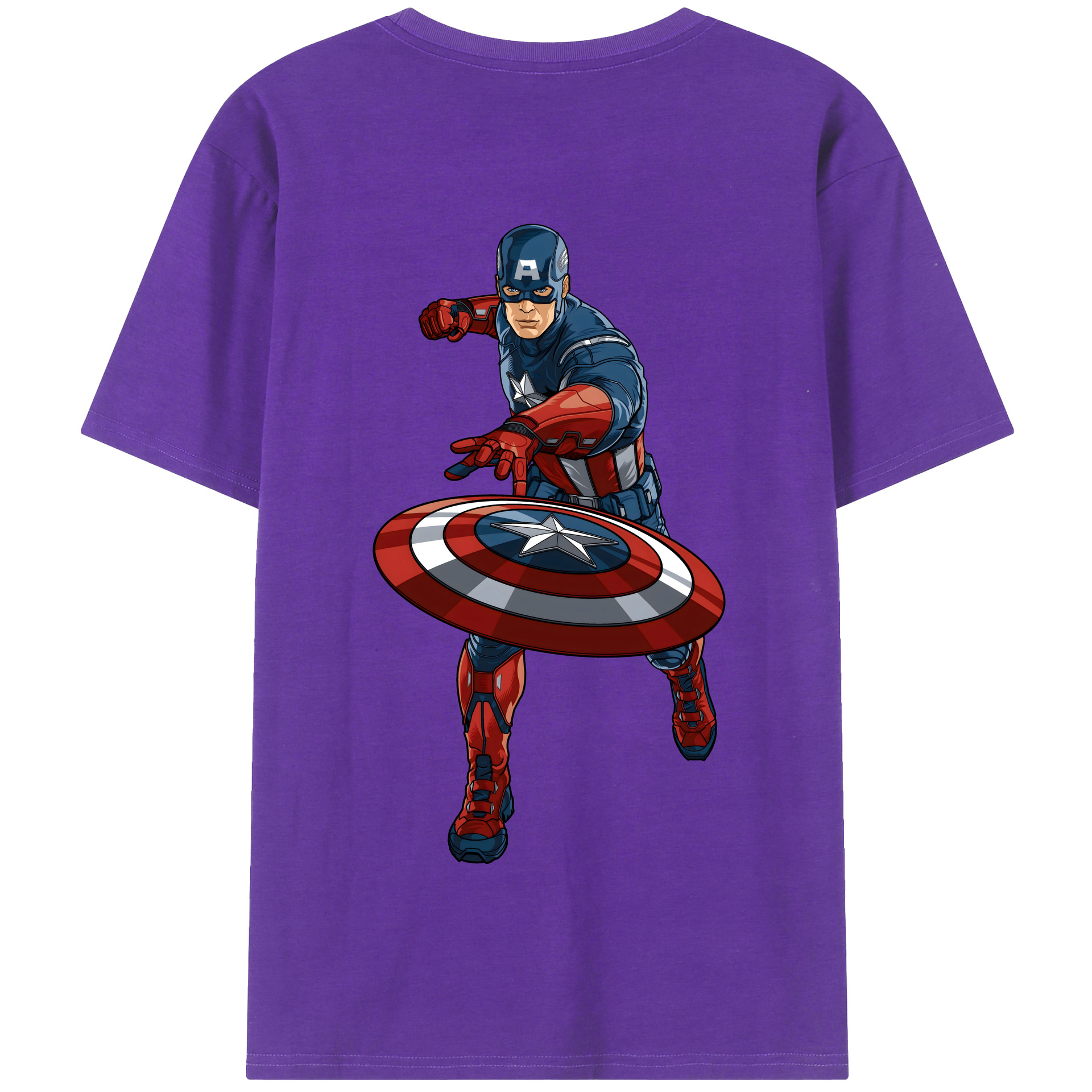 （画像用） アベンジャーズ The Avengers 綿100％半袖Tシャツ（背面プリント）