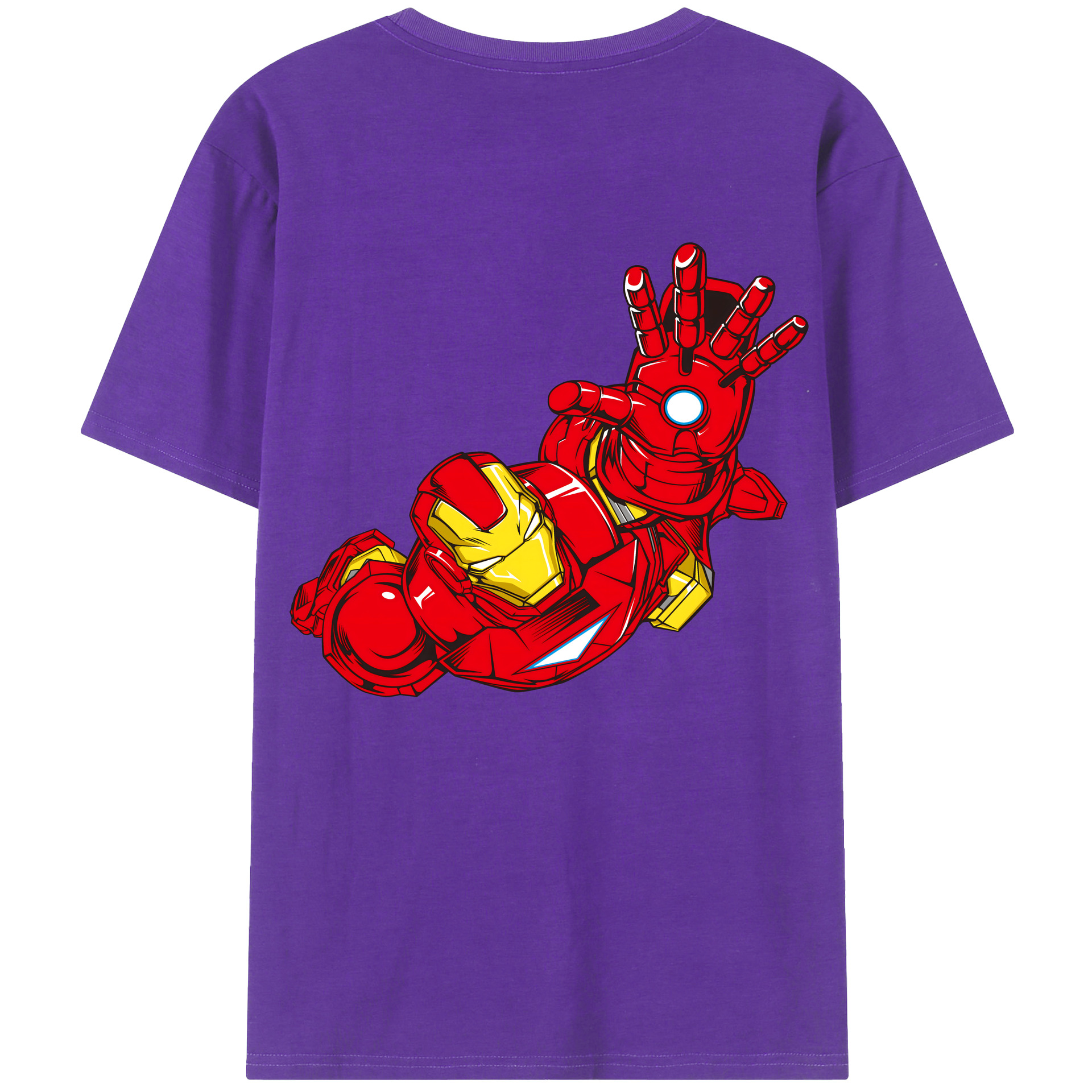 （画像用） アベンジャーズ The Avengers 綿100％半袖Tシャツ（背面プリント）