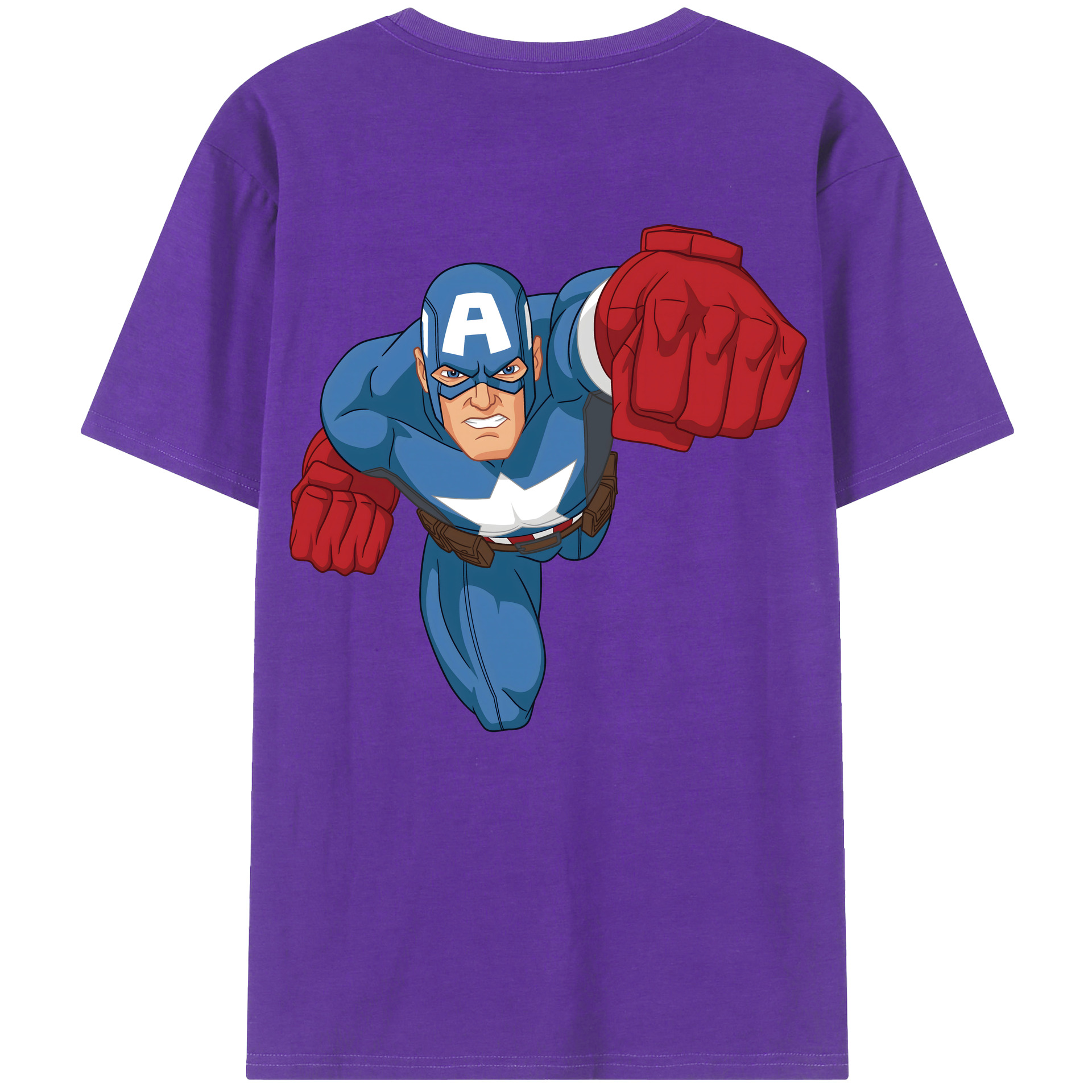 （画像用） アベンジャーズ The Avengers 綿100％半袖Tシャツ（背面プリント）