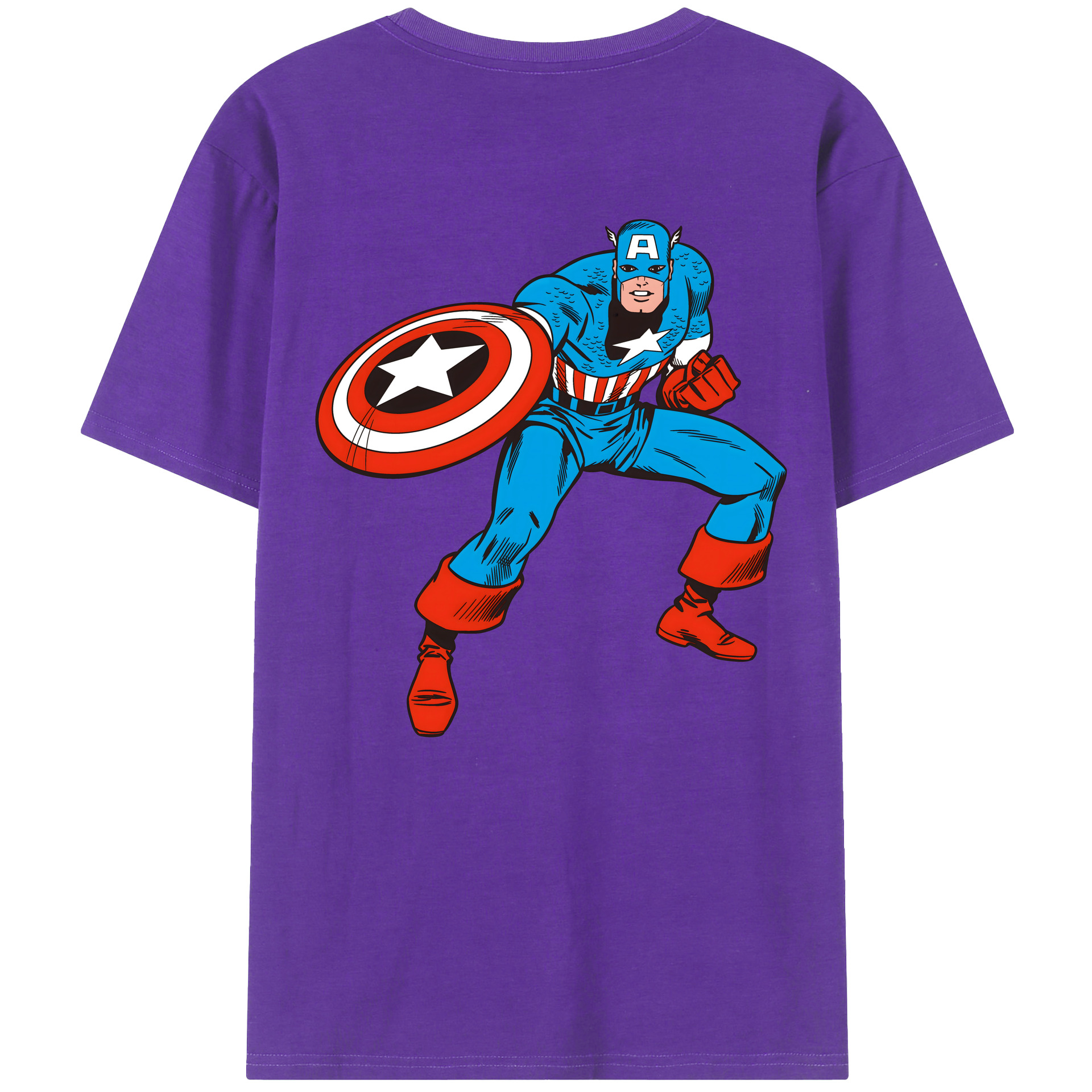 （画像用） アベンジャーズ The Avengers 綿100％半袖Tシャツ（背面プリント）