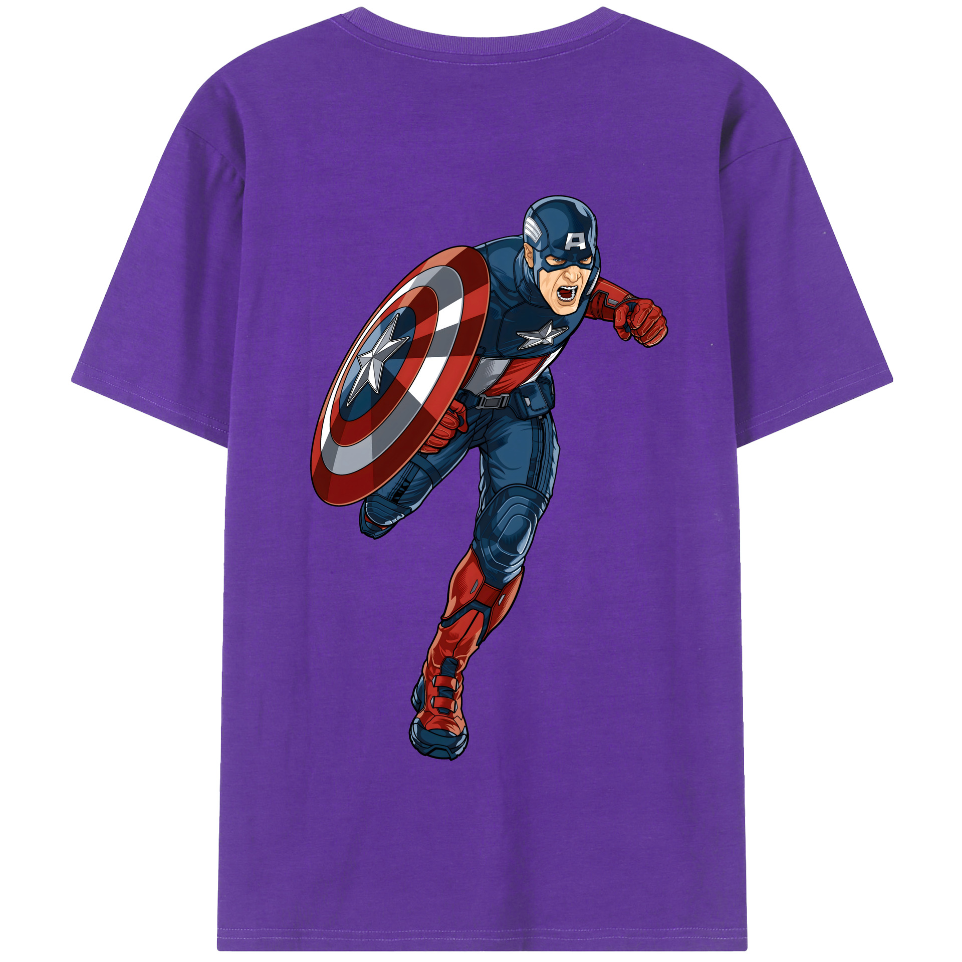（画像用） アベンジャーズ The Avengers 綿100％半袖Tシャツ（背面プリント）