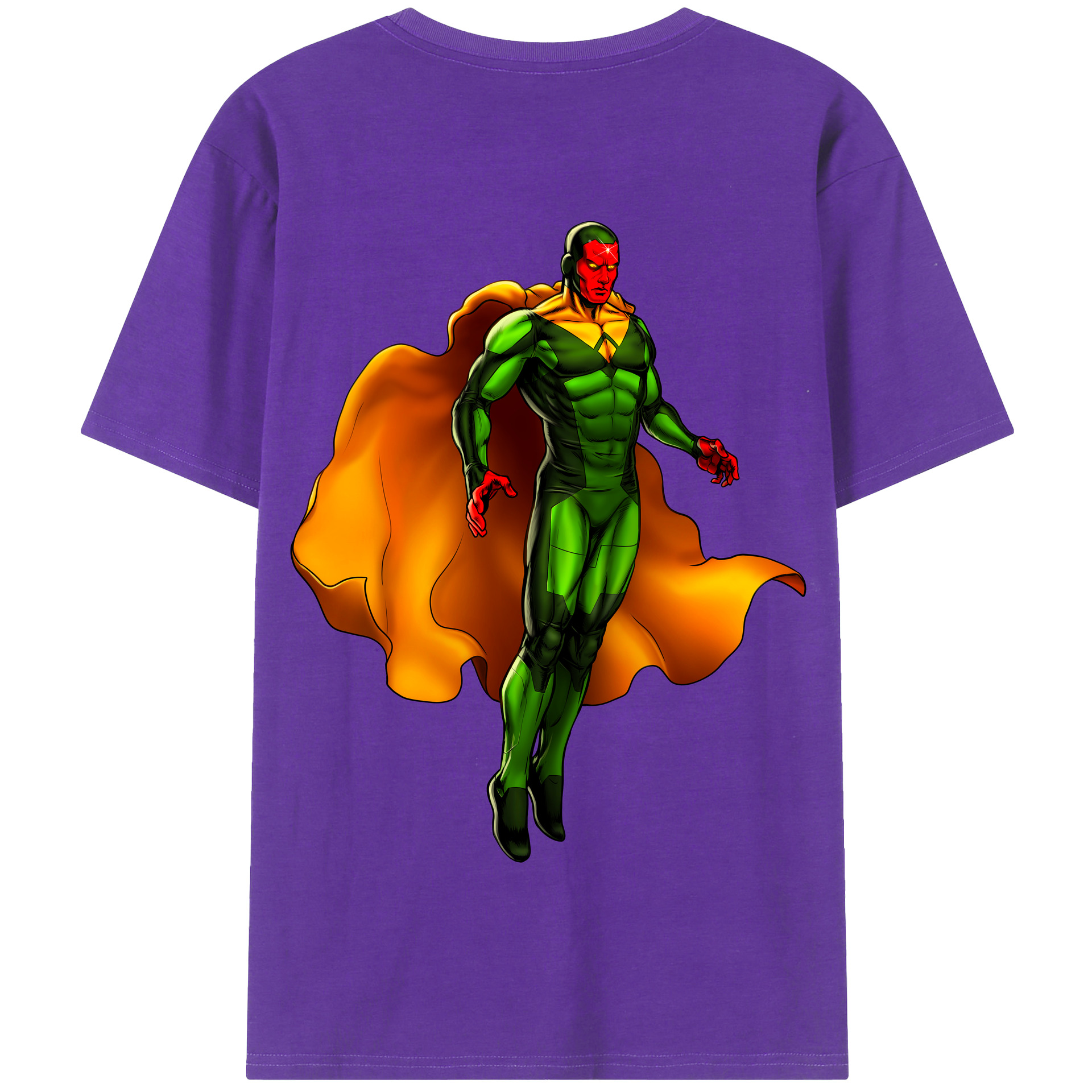 （画像用） アベンジャーズ The Avengers 綿100％半袖Tシャツ（背面プリント）