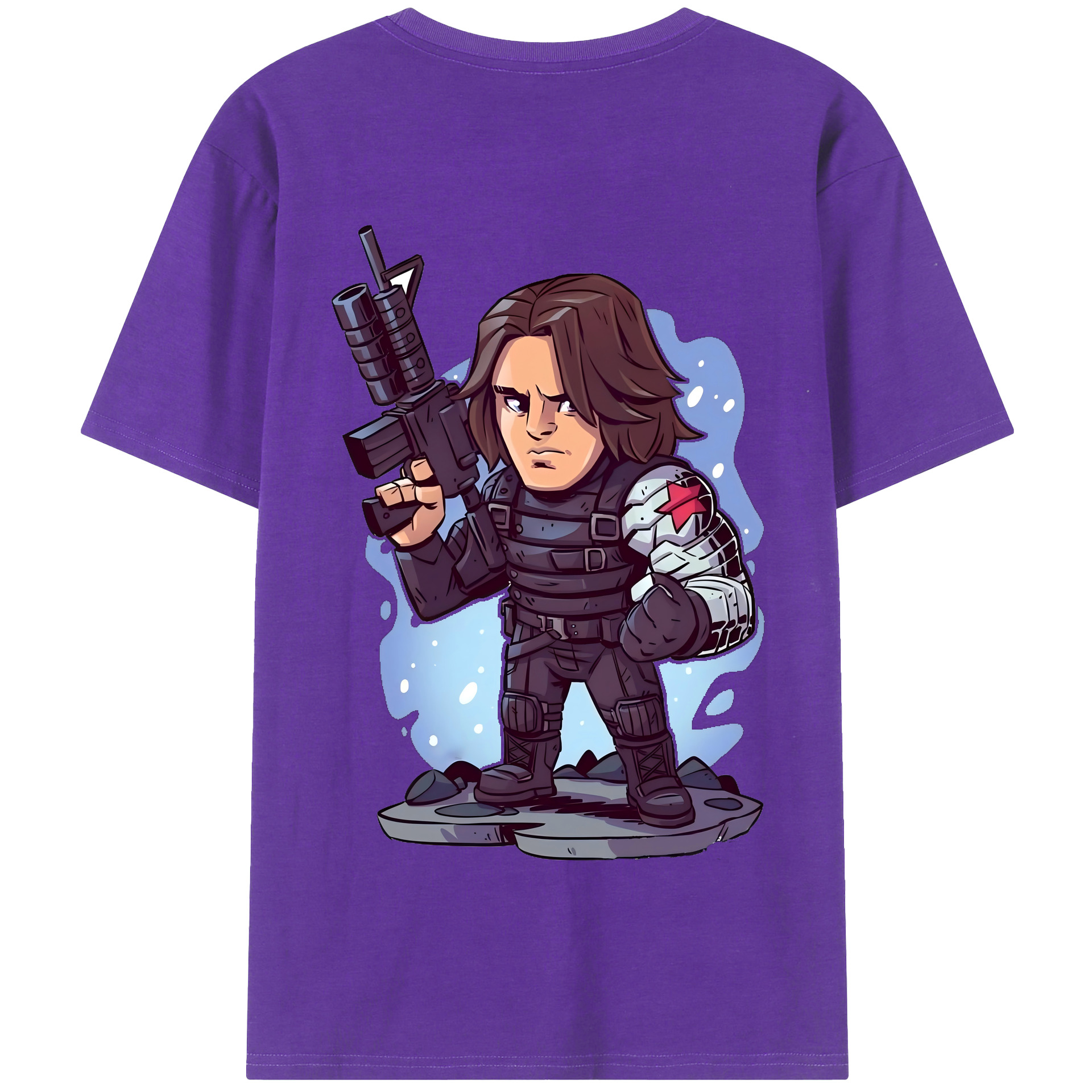 （画像用） アベンジャーズ The Avengers 綿100％半袖Tシャツ（背面プリント）