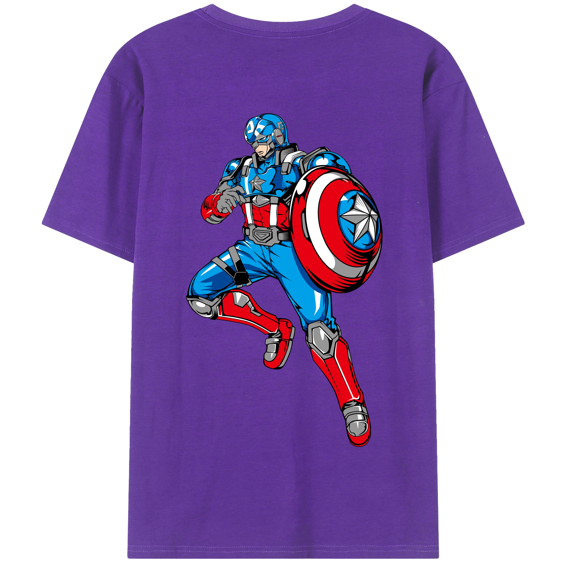 （画像用） アベンジャーズ The Avengers 綿100％半袖Tシャツ（背面プリント）