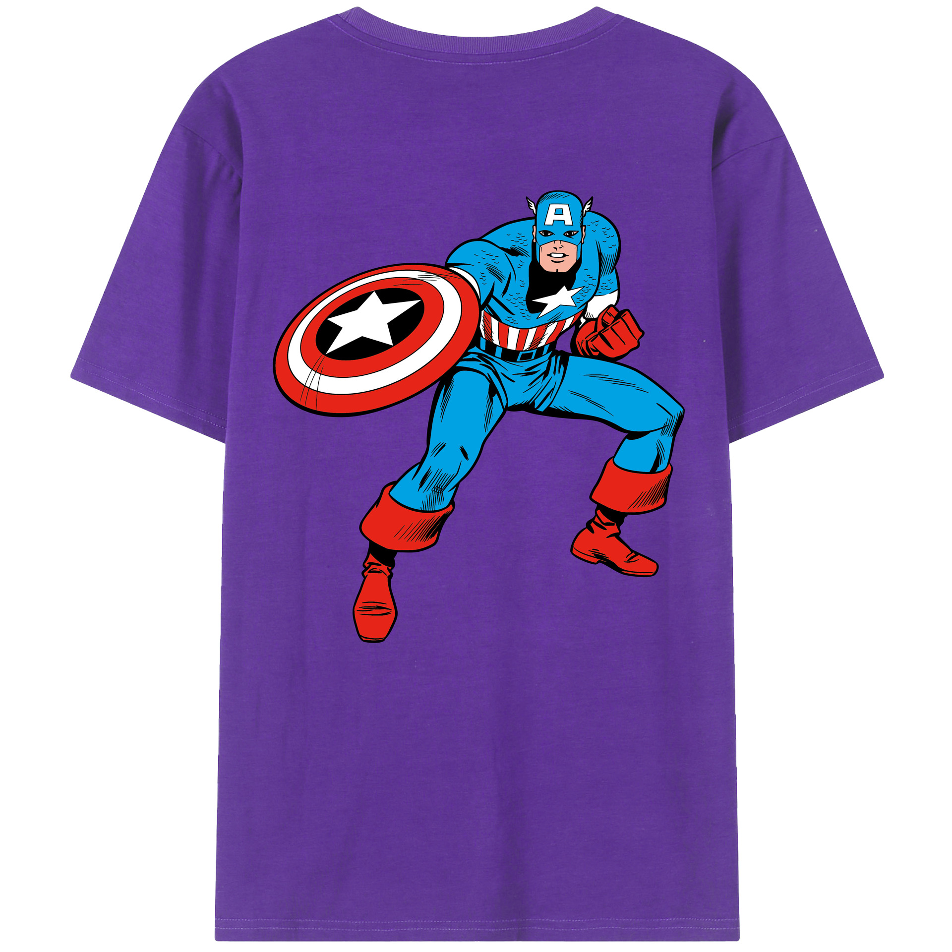 （画像用） アベンジャーズ The Avengers 綿100％半袖Tシャツ（背面プリント）