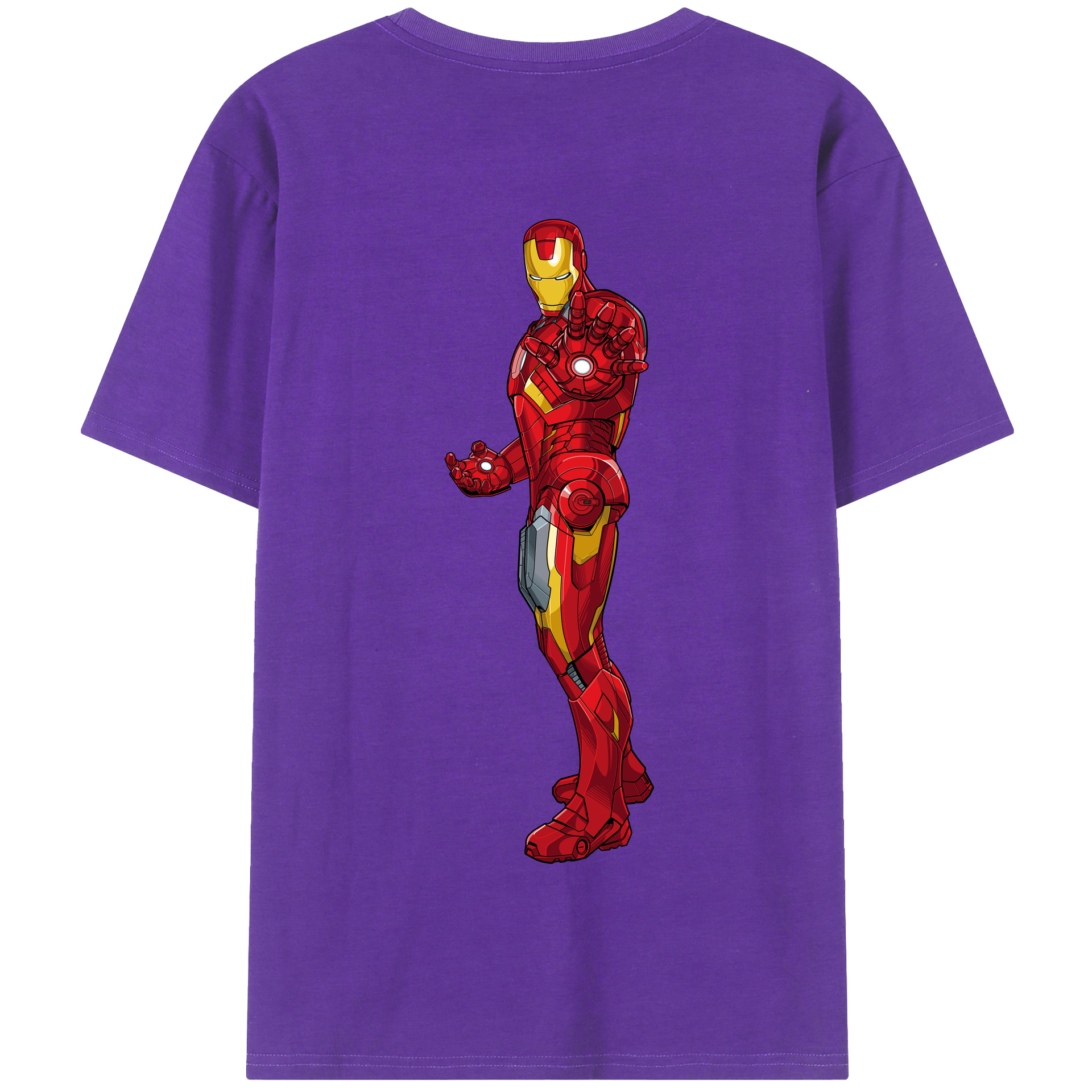 （画像用） アベンジャーズ The Avengers 綿100％半袖Tシャツ（背面プリント）