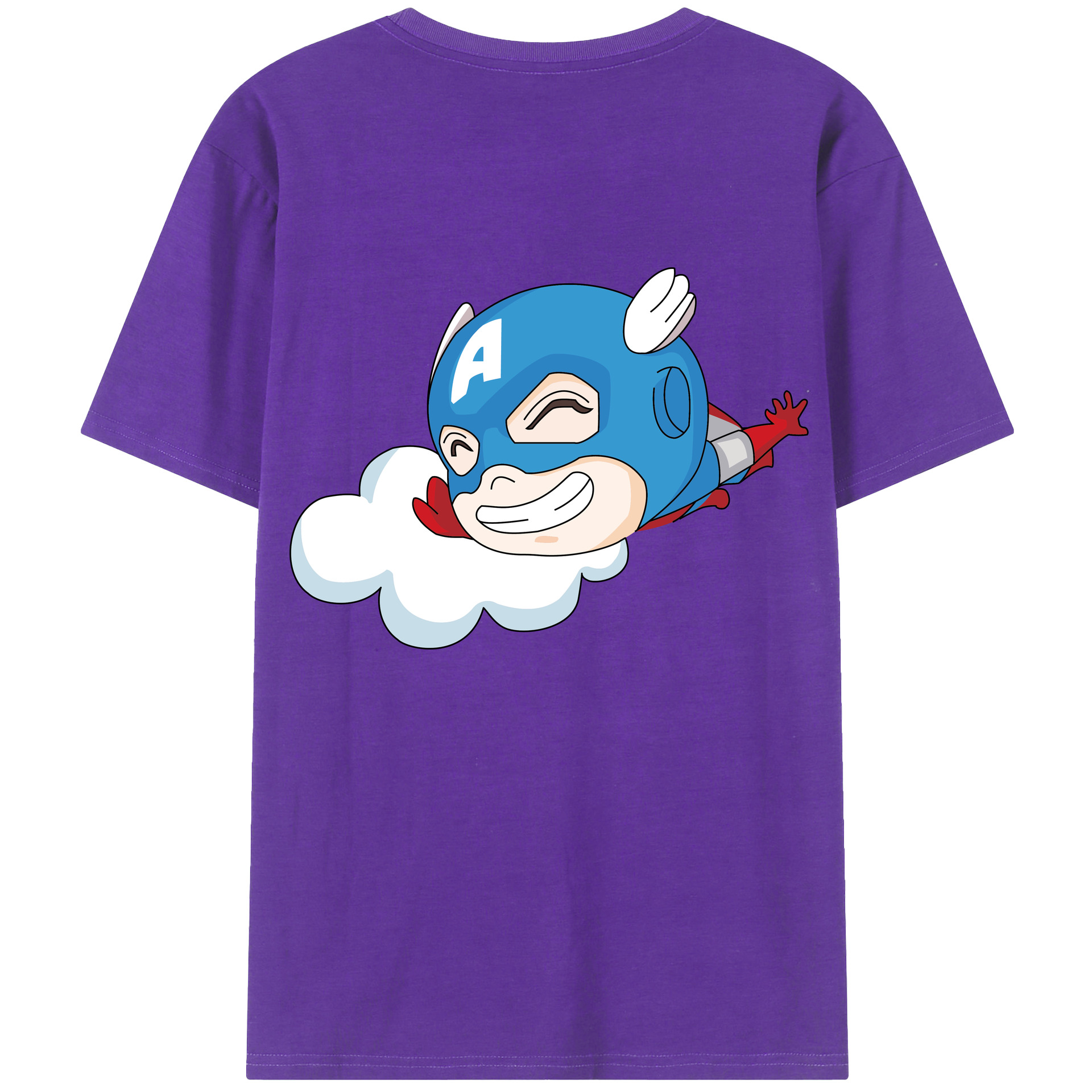 （画像用） アベンジャーズ The Avengers 綿100％半袖Tシャツ（背面プリント）