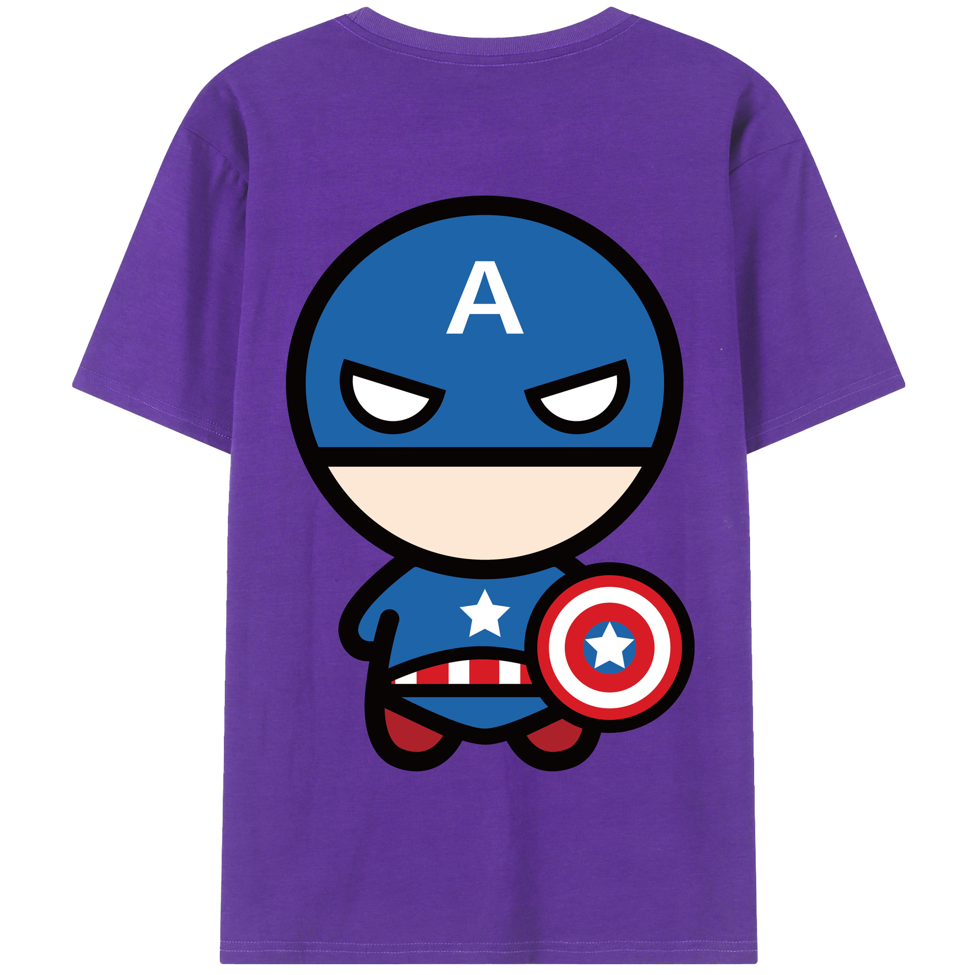 （画像用） アベンジャーズ The Avengers 綿100％半袖Tシャツ（背面プリント）