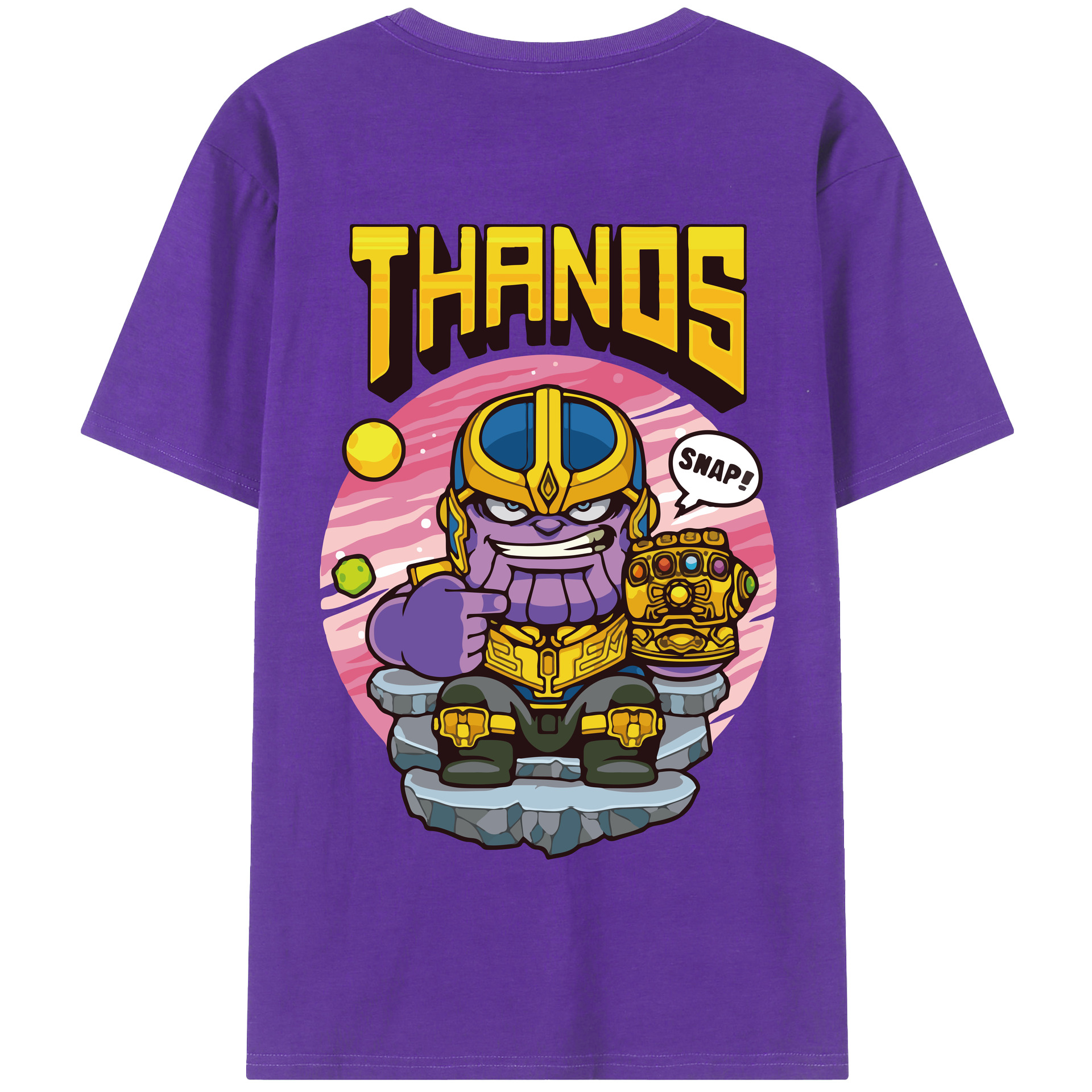 （画像用） アベンジャーズ The Avengers 綿100％半袖Tシャツ（背面プリント）
