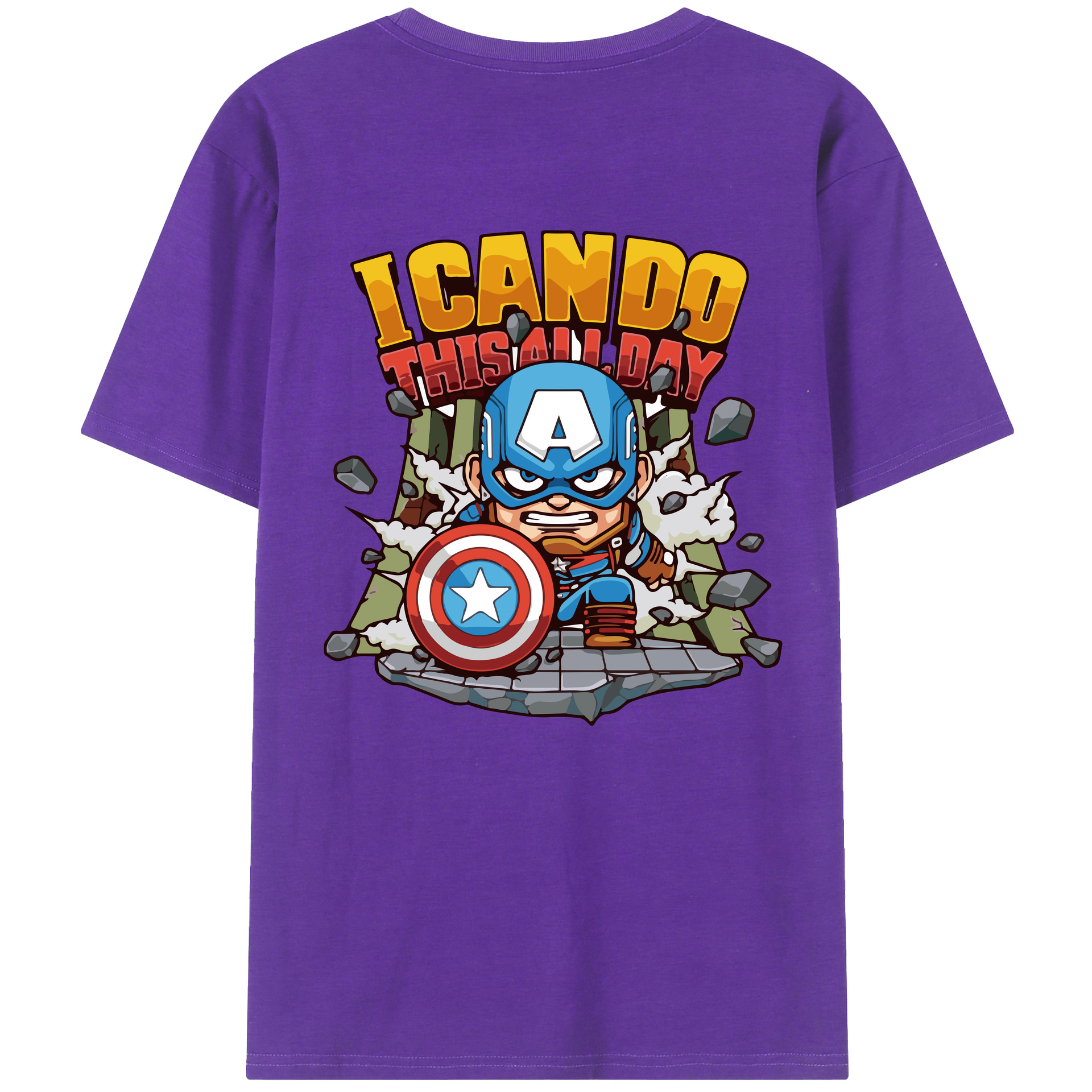 （画像用） アベンジャーズ The Avengers 綿100％半袖Tシャツ（背面プリント）