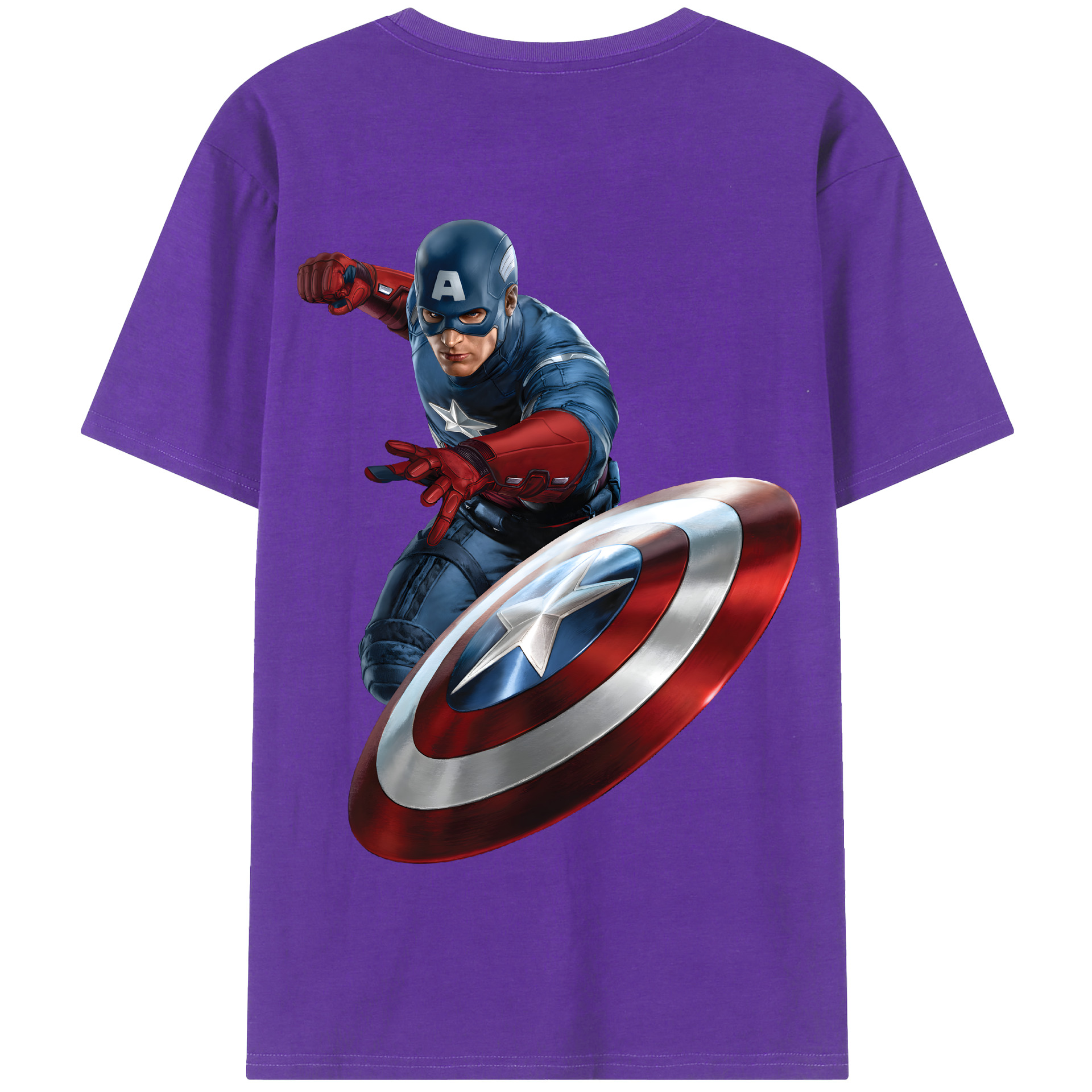 （画像用） アベンジャーズ The Avengers 綿100％半袖Tシャツ（背面プリント）