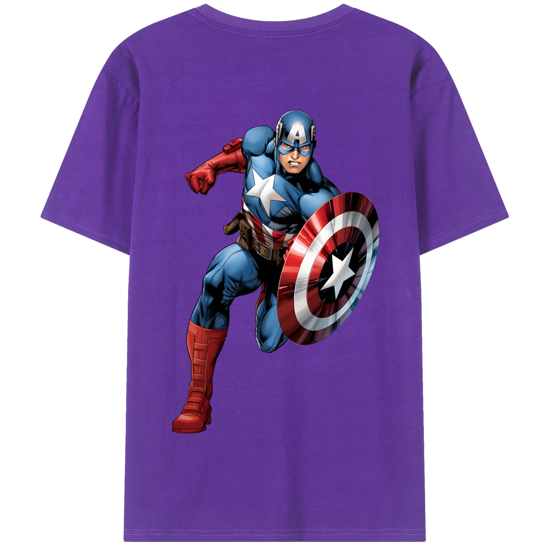 （画像用） アベンジャーズ The Avengers 綿100％半袖Tシャツ（背面プリント）