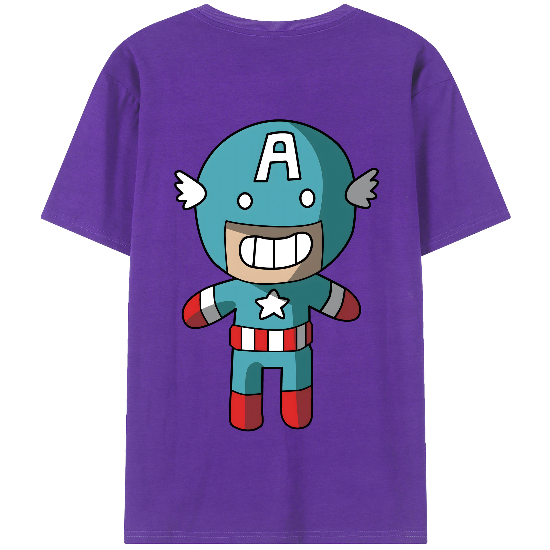（画像用） アベンジャーズ The Avengers 綿100％半袖Tシャツ（背面プリント）