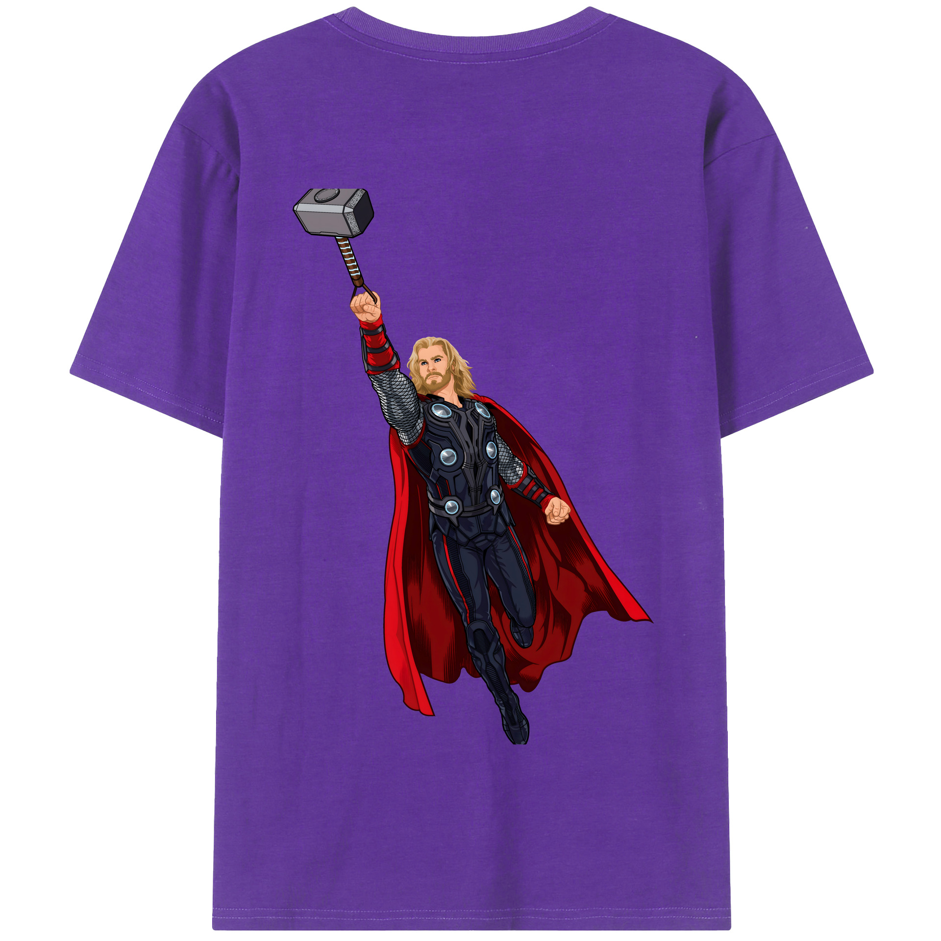 （画像用） アベンジャーズ The Avengers 綿100％半袖Tシャツ（背面プリント）