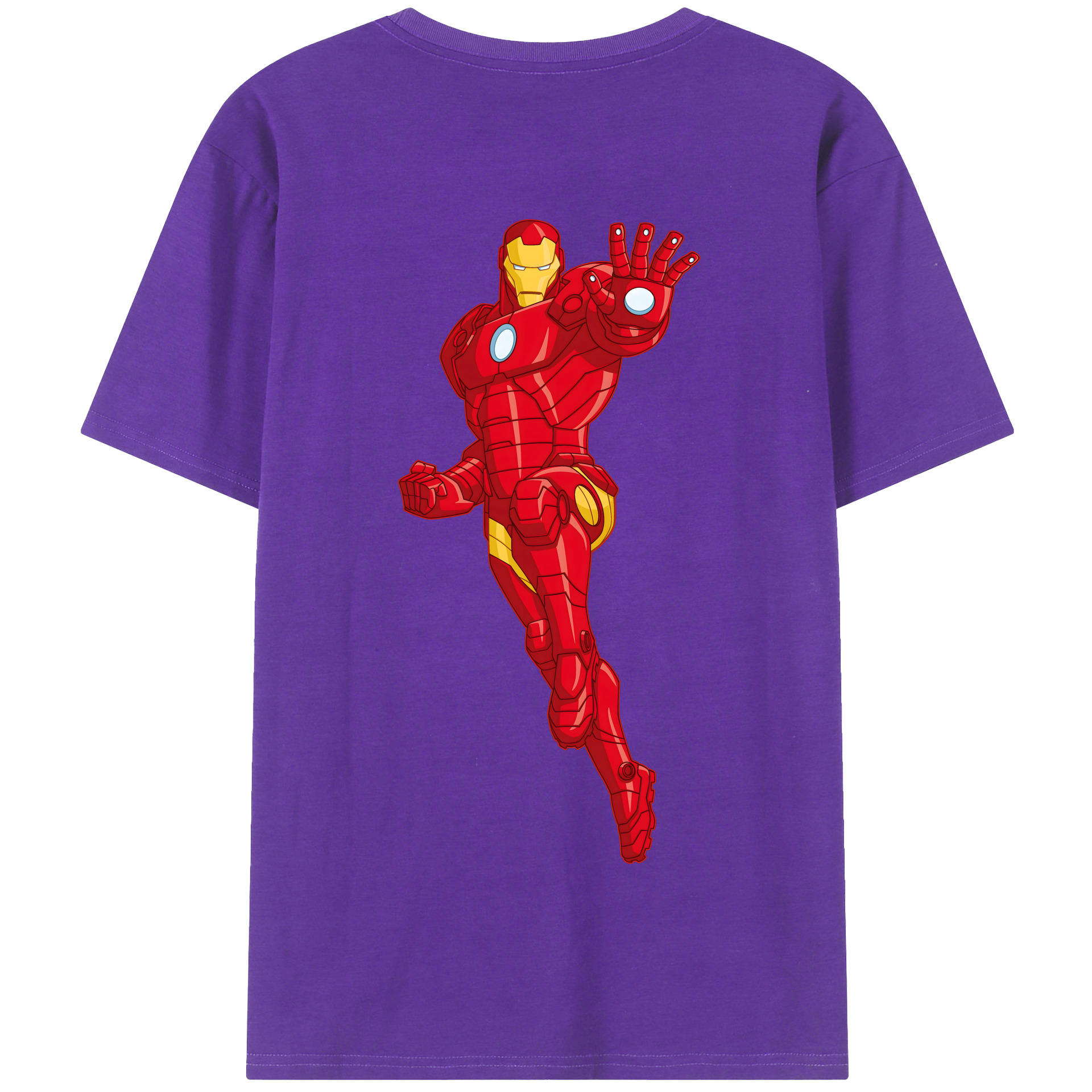 （画像用） アベンジャーズ The Avengers 綿100％半袖Tシャツ（背面プリント）