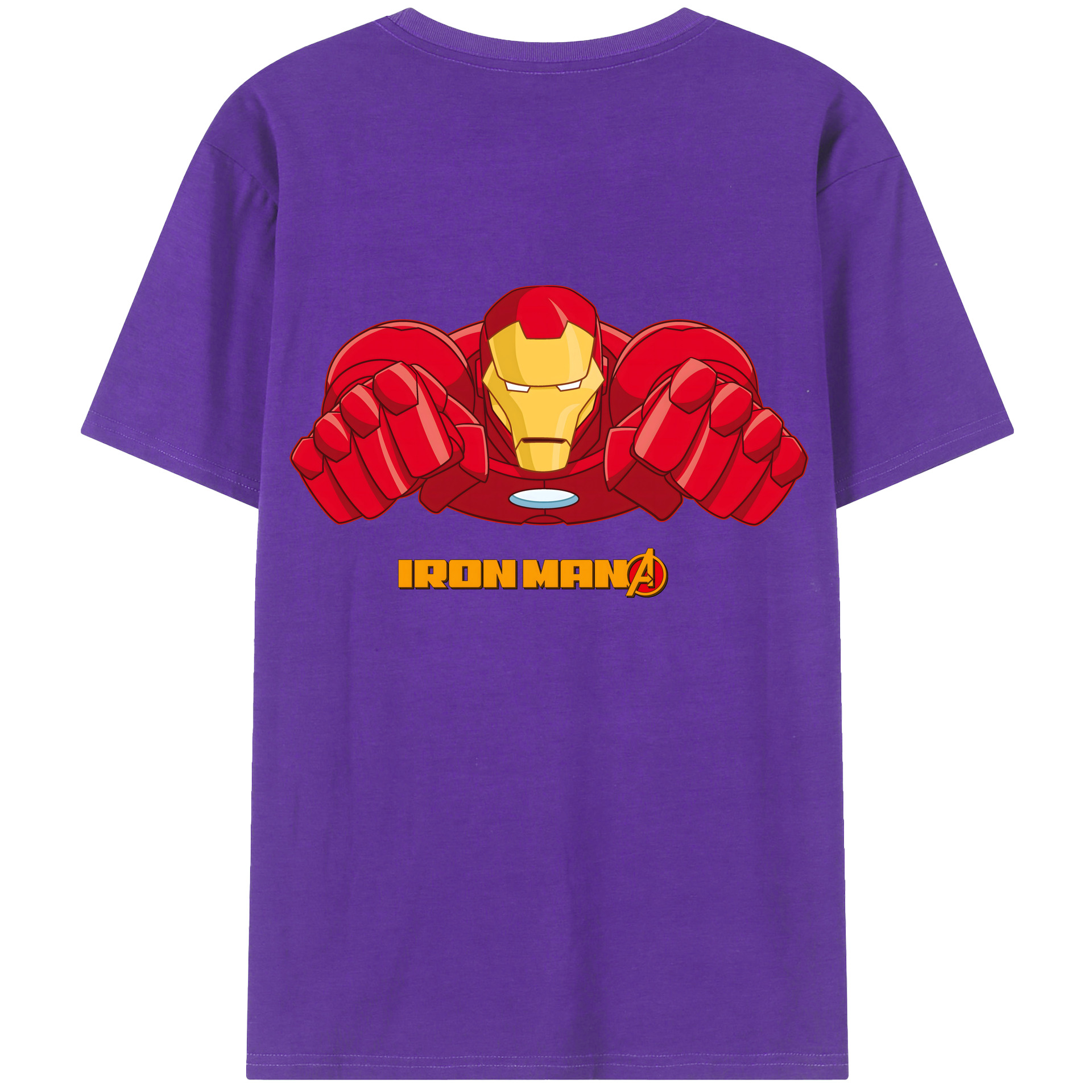 （画像用） アベンジャーズ The Avengers 綿100％半袖Tシャツ（背面プリント）