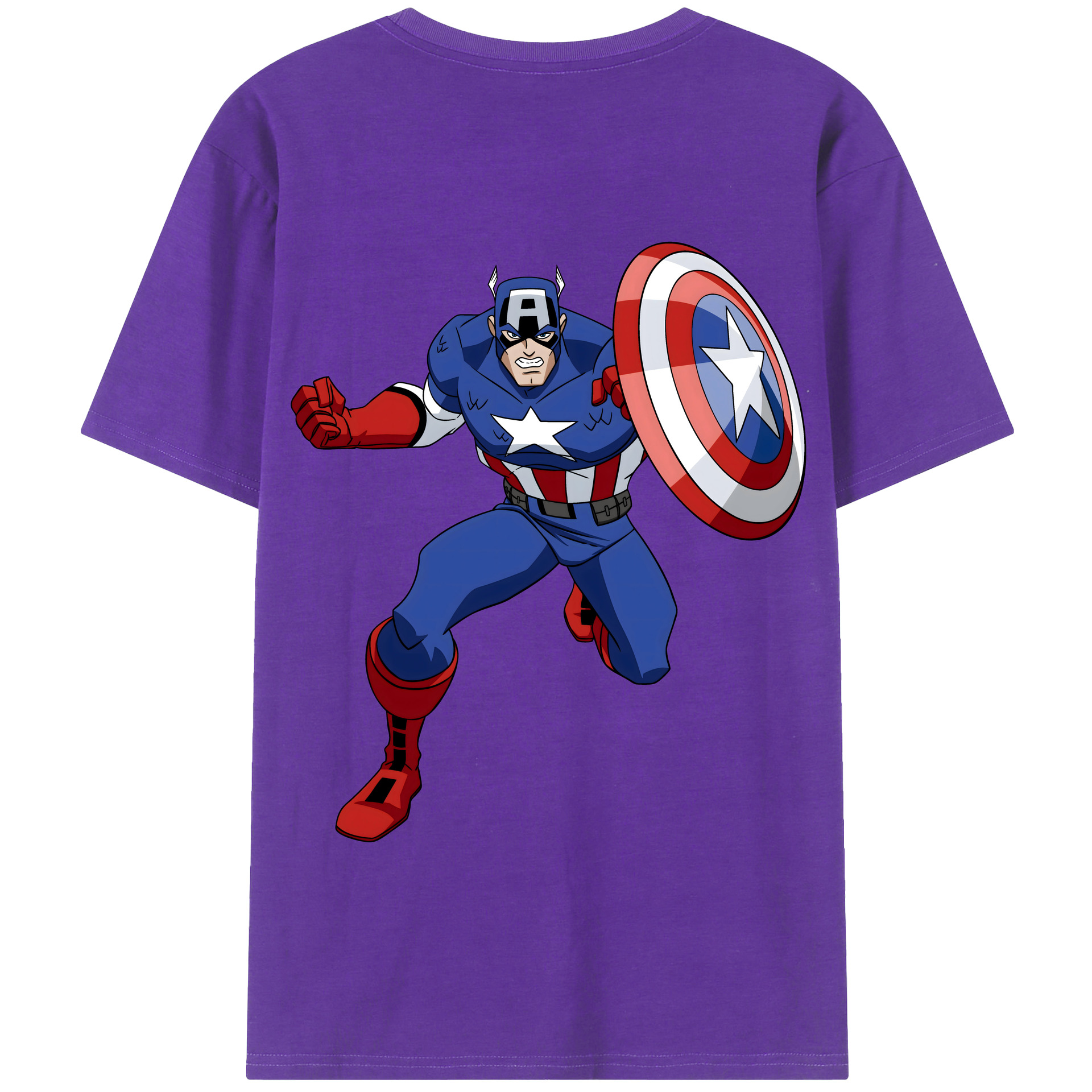 （画像用） アベンジャーズ The Avengers 綿100％半袖Tシャツ（背面プリント）
