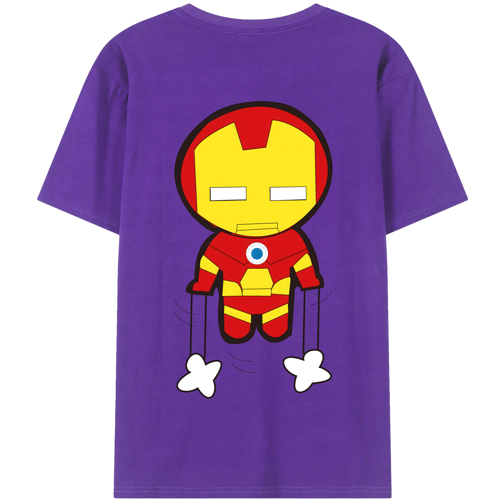 （画像用） アベンジャーズ The Avengers 綿100％半袖Tシャツ（背面プリント）