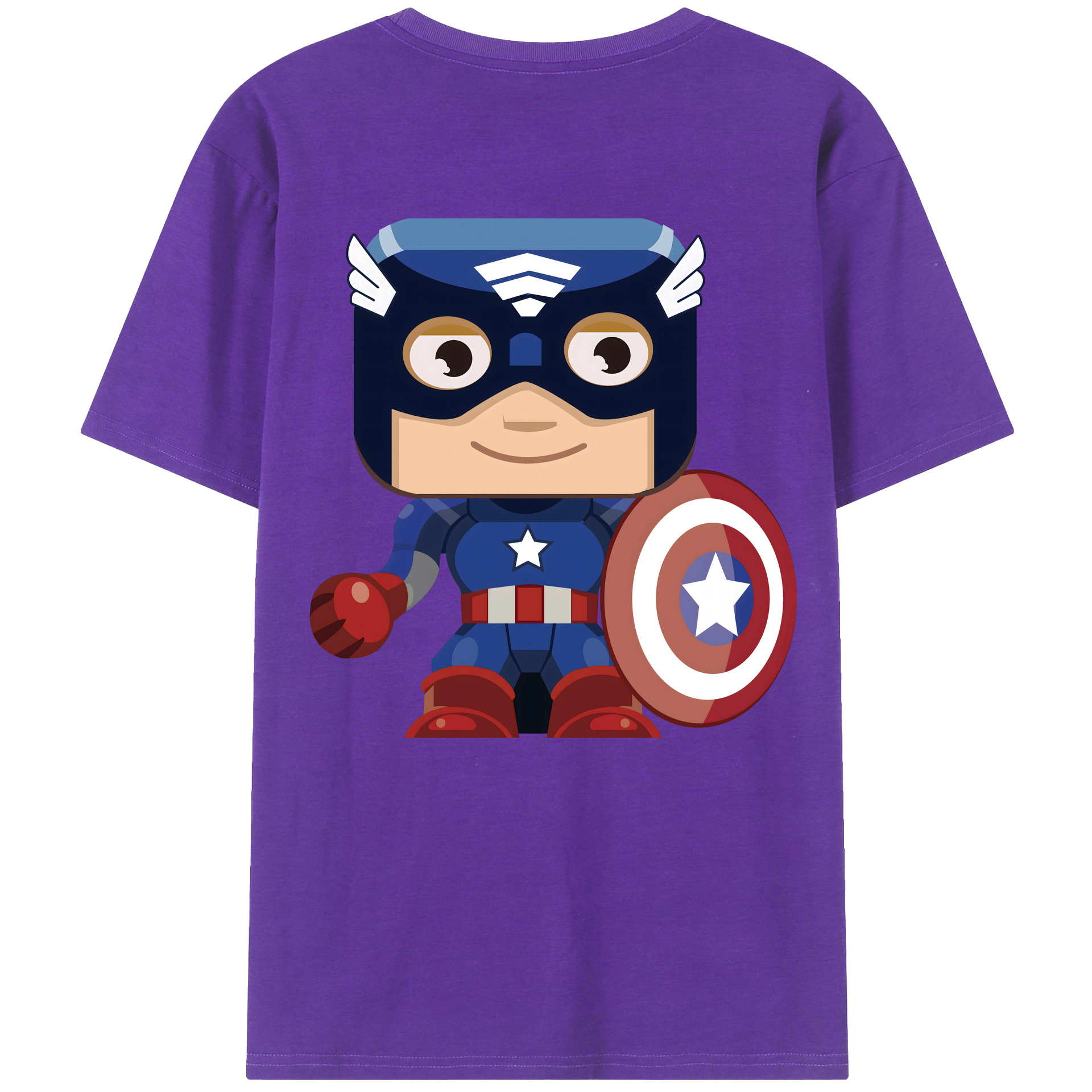 （画像用） アベンジャーズ The Avengers 綿100％半袖Tシャツ（背面プリント）