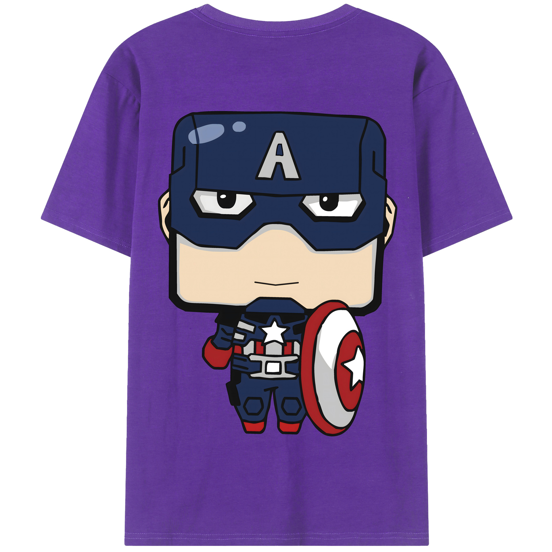 （画像用） アベンジャーズ The Avengers 綿100％半袖Tシャツ（背面プリント）