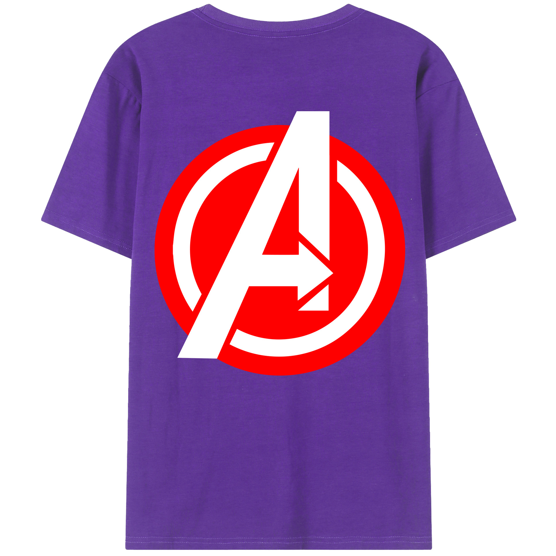 （画像用） アベンジャーズ The Avengers 綿100％半袖Tシャツ（背面プリント）
