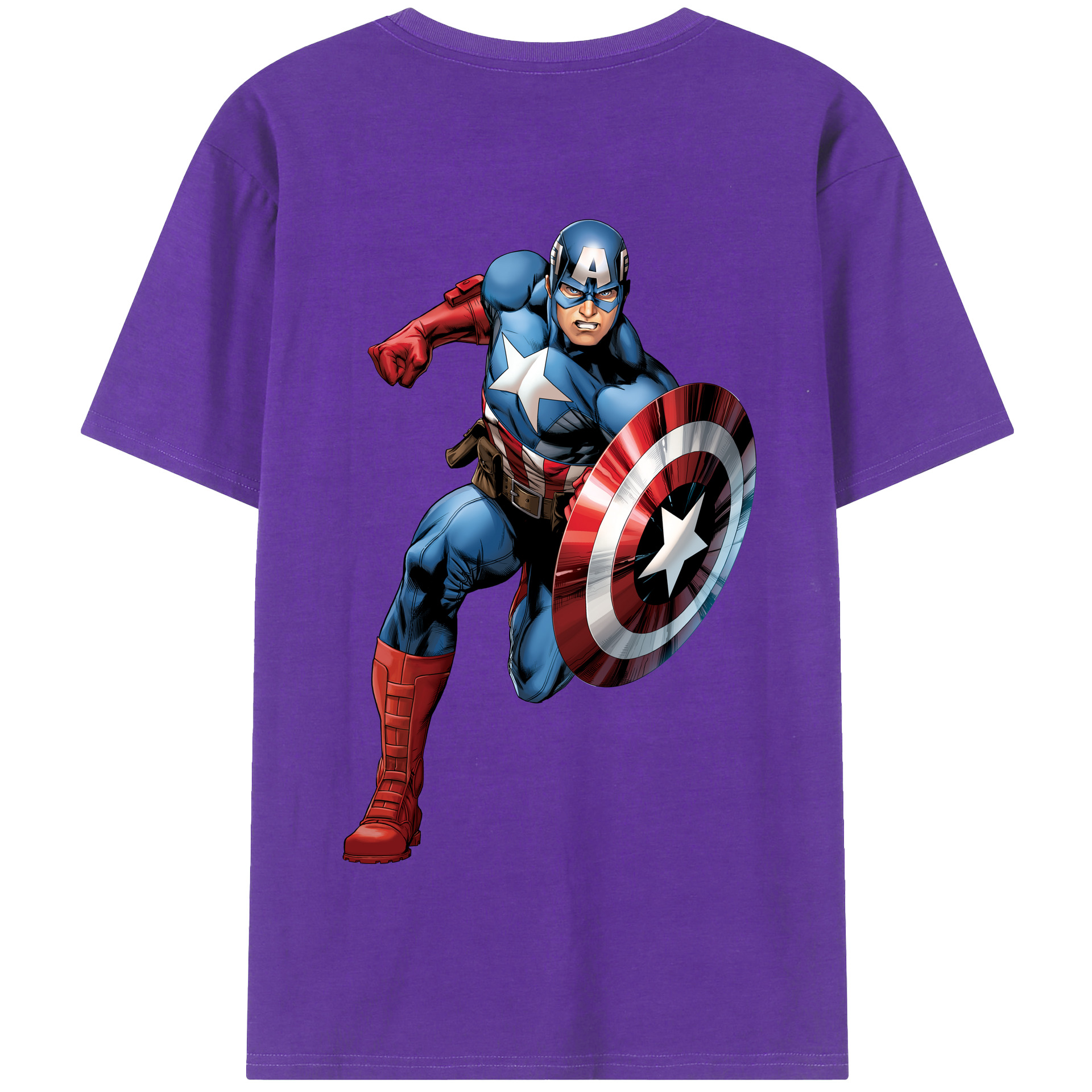 （画像用） アベンジャーズ The Avengers 綿100％半袖Tシャツ（背面プリント）