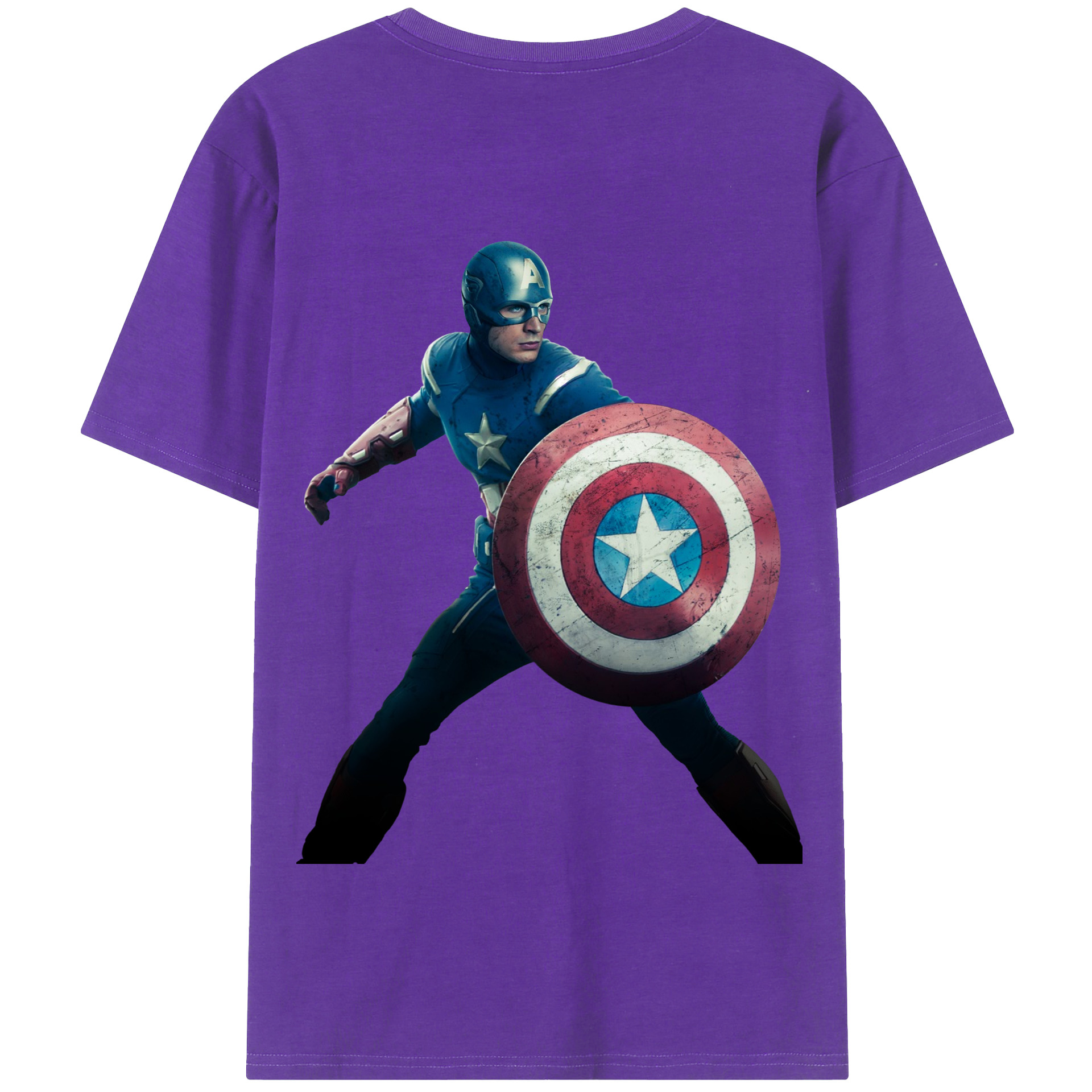 （画像用） アベンジャーズ The Avengers 綿100％半袖Tシャツ（背面プリント）