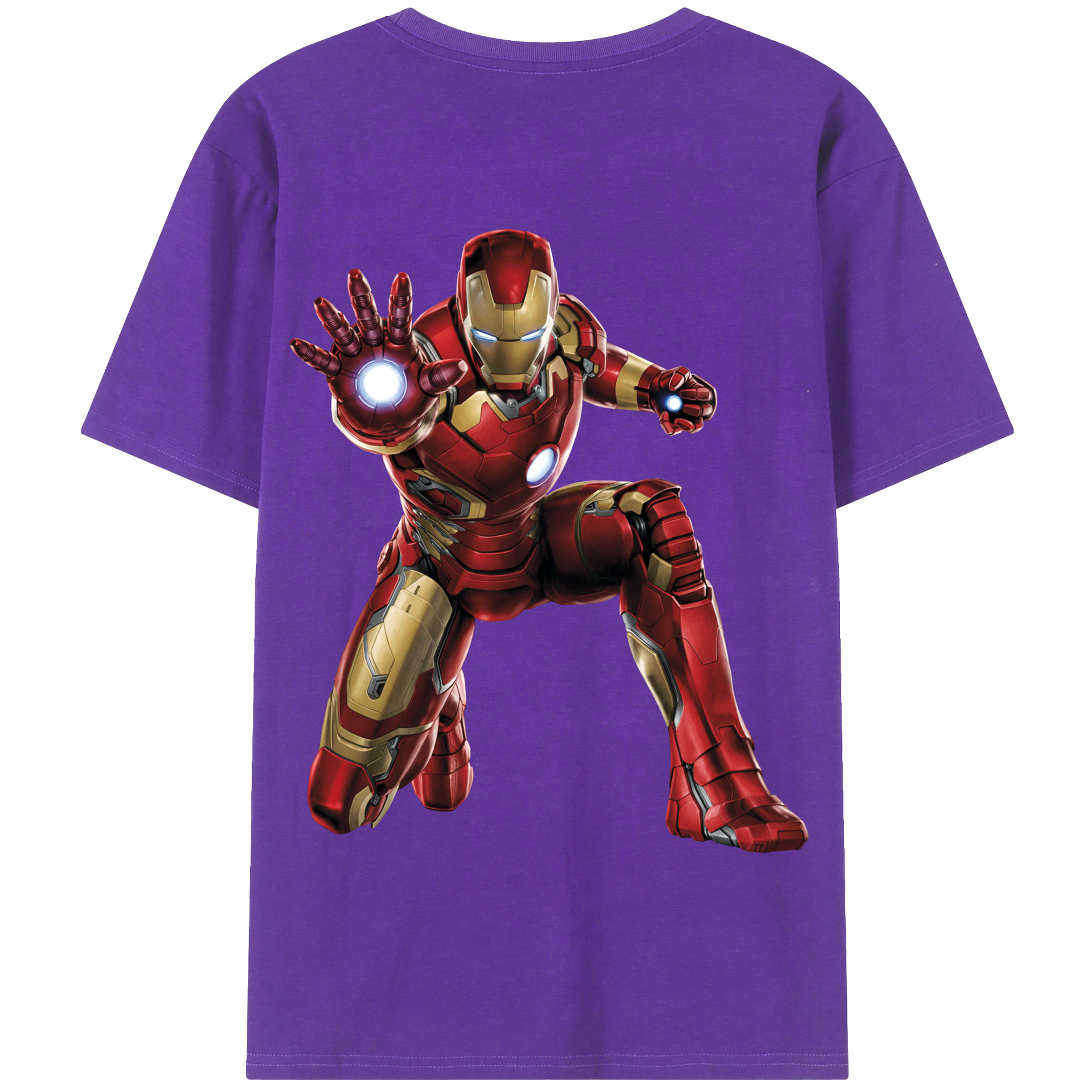 （画像用） アベンジャーズ The Avengers 綿100％半袖Tシャツ（背面プリント）