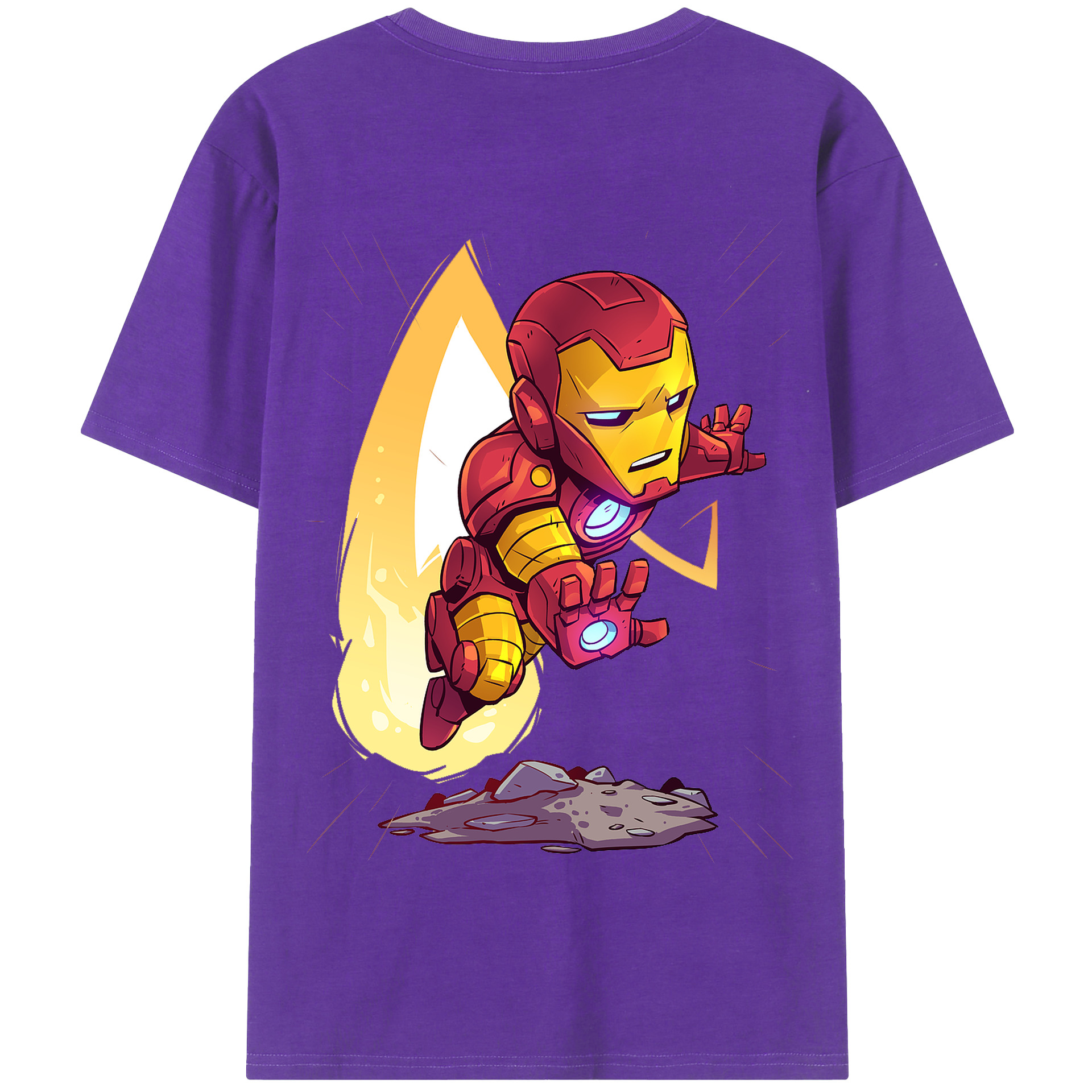 （画像用） アベンジャーズ The Avengers 綿100％半袖Tシャツ（背面プリント）